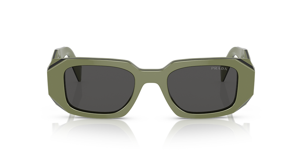 PRADA VINTAGE SUNGLASSES, LIGHT WEIGHTED, ARMY GREEN FRAME, LIKE NEW Prada PR 17WS S (49 - 20) with Green lenses and Green frame  main image 4