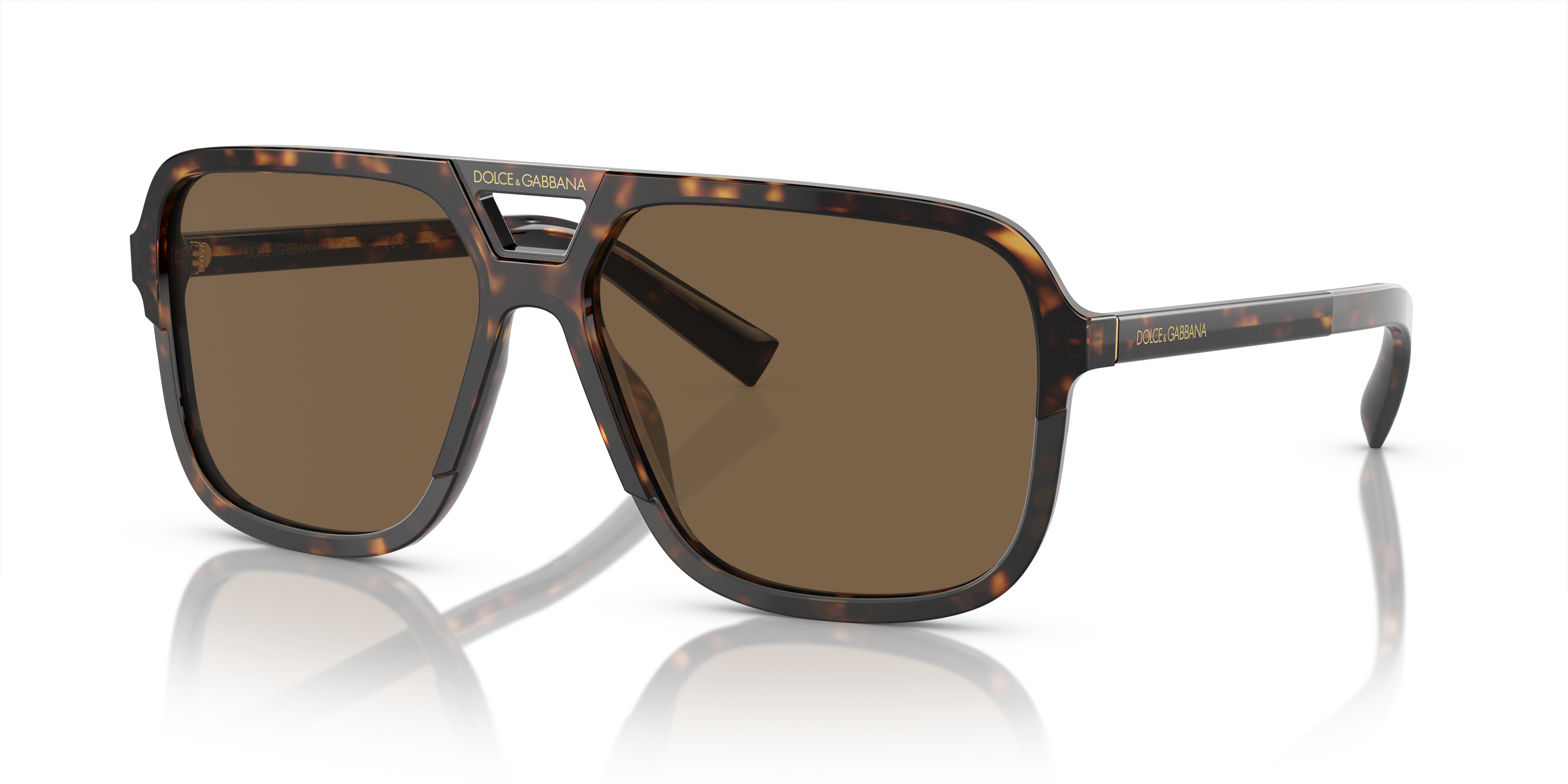 Dolce&Gabbana DG4354 M (58 - 15) with Brown lenses and Tortoise