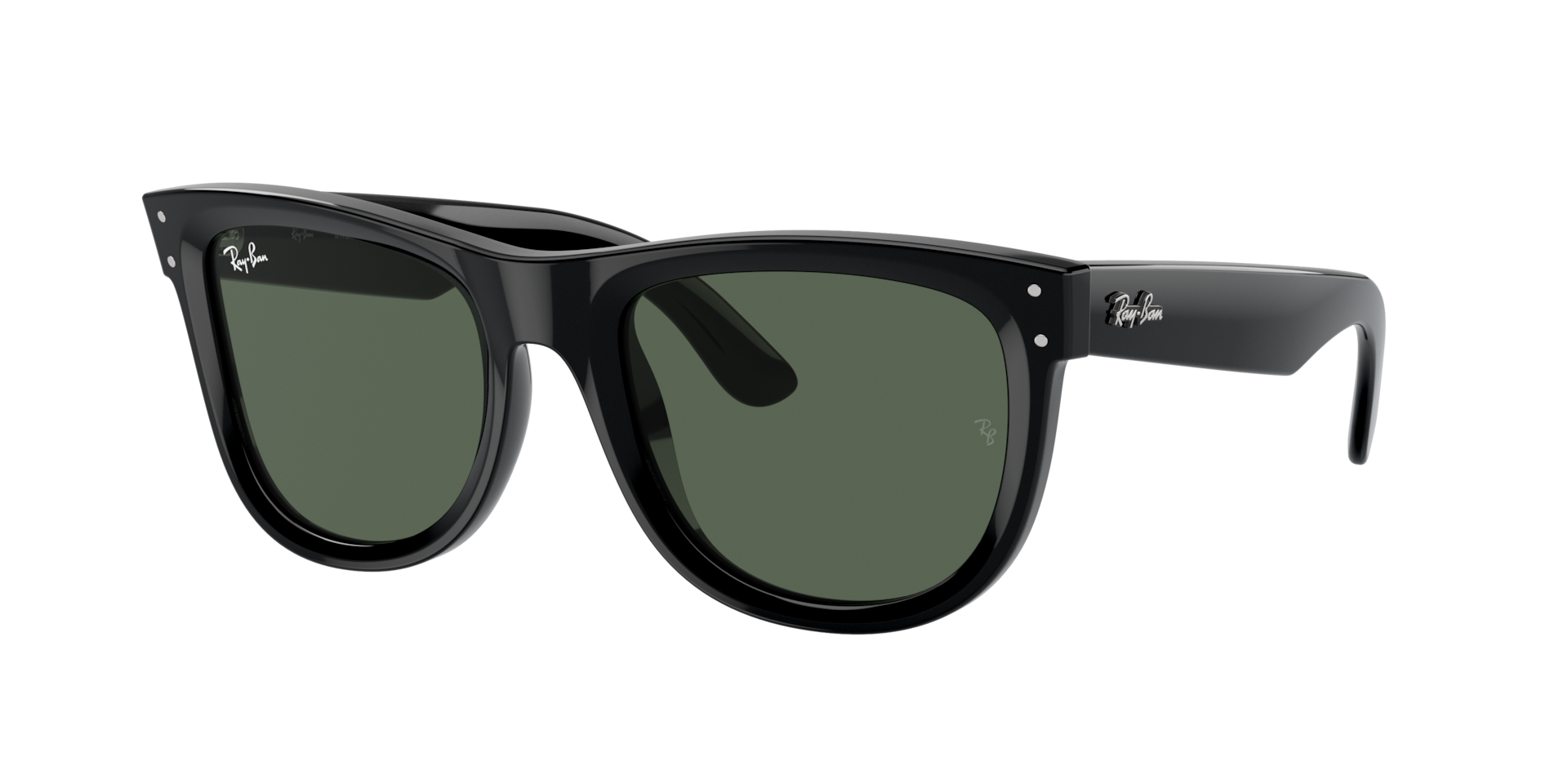Ray-Ban Unisex Sunglass Wayfarer Reverse - Couleur du Monture Noir Couleur de Lentille Vert fonc 129 €