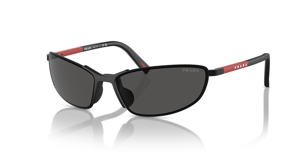 Prada Linea Rossa PS 55ZS L (60 - 17) with Grey lenses and Black