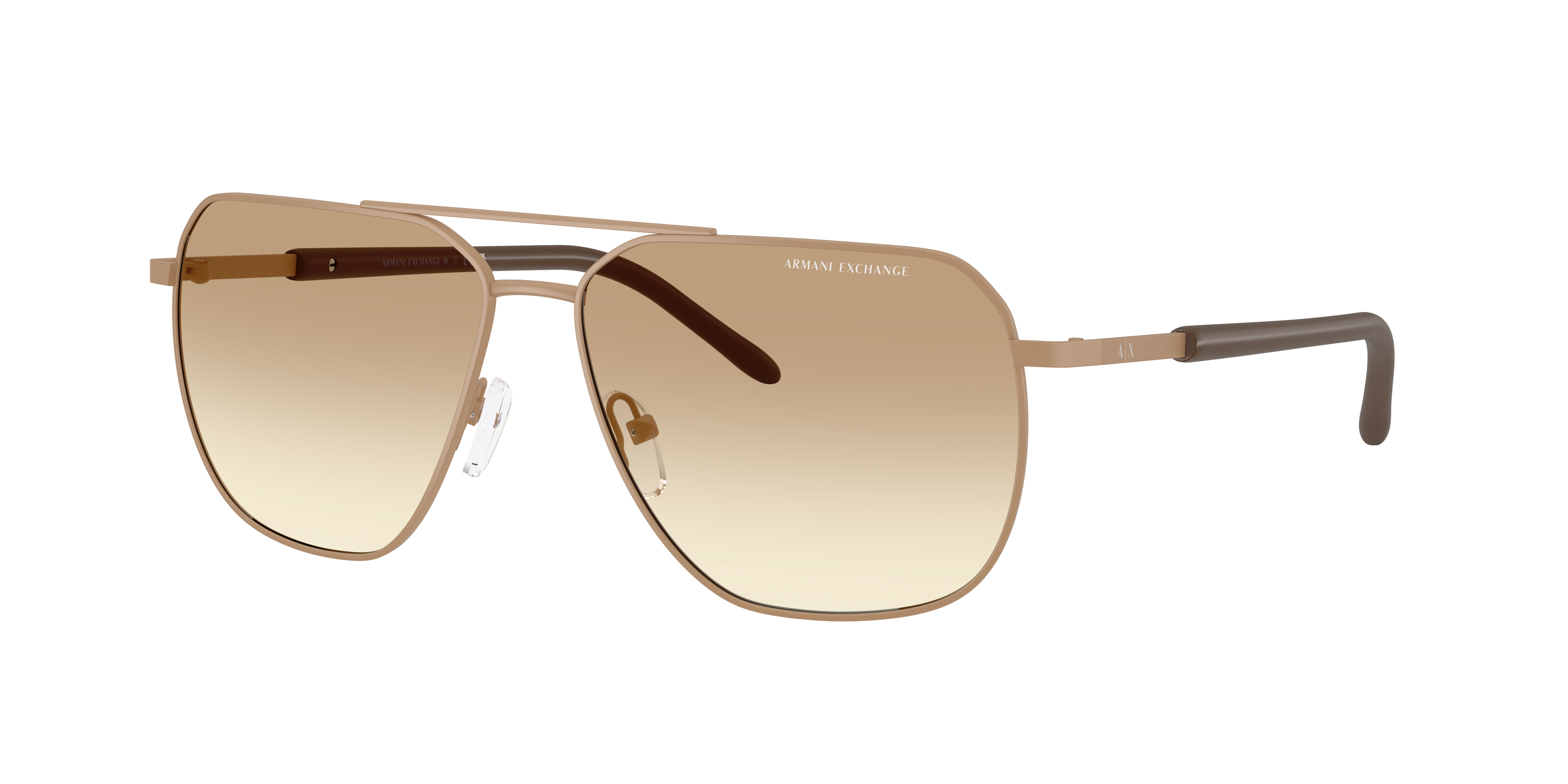 Armani Exchange Man Sunglass AX2057S -  Frame color: Matte Beige, Lens color: Brown Gradient