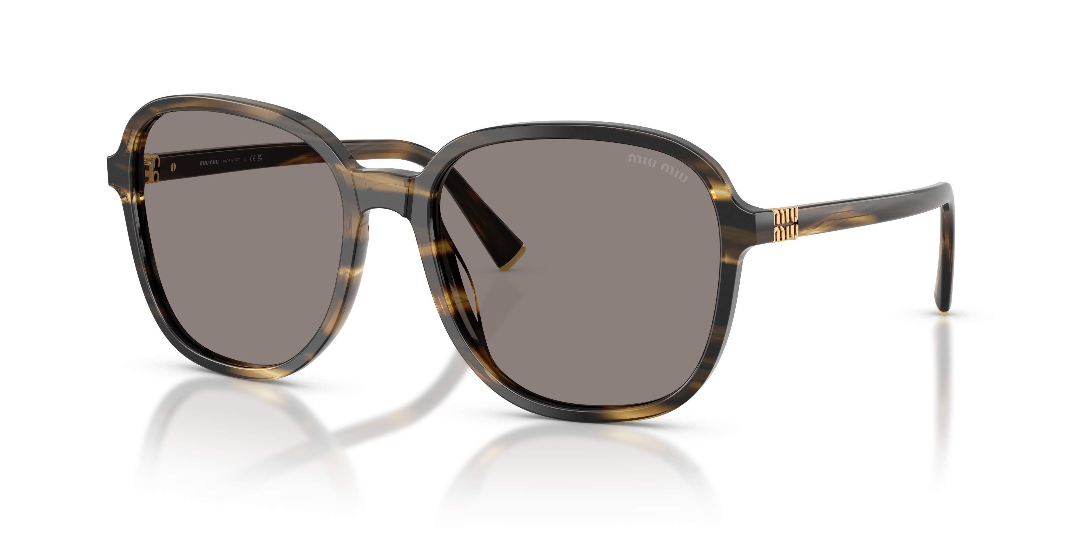 Miu Miu MU B01S L (58 - 18) with Grey lenses and Tortoise frame