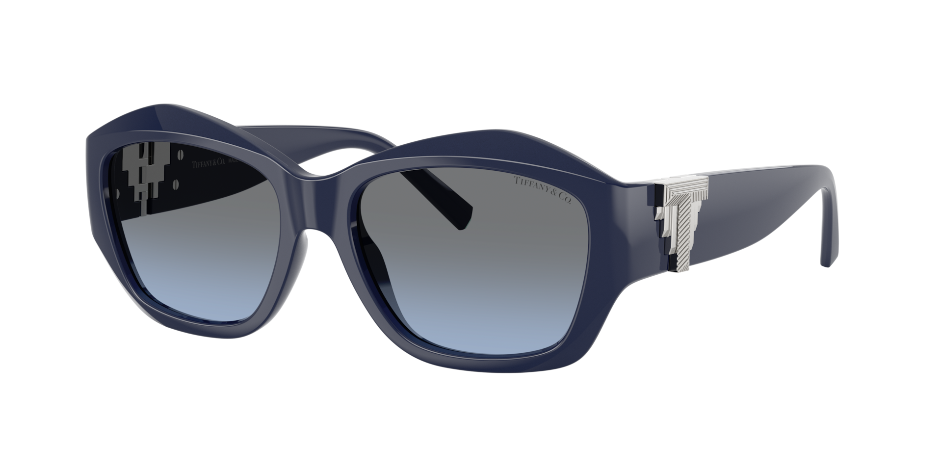 Tiffany & Co. Woman Sunglass TF4233U -  Frame color: Solid Dark Blue, Lens color: Blue Gradient Grey