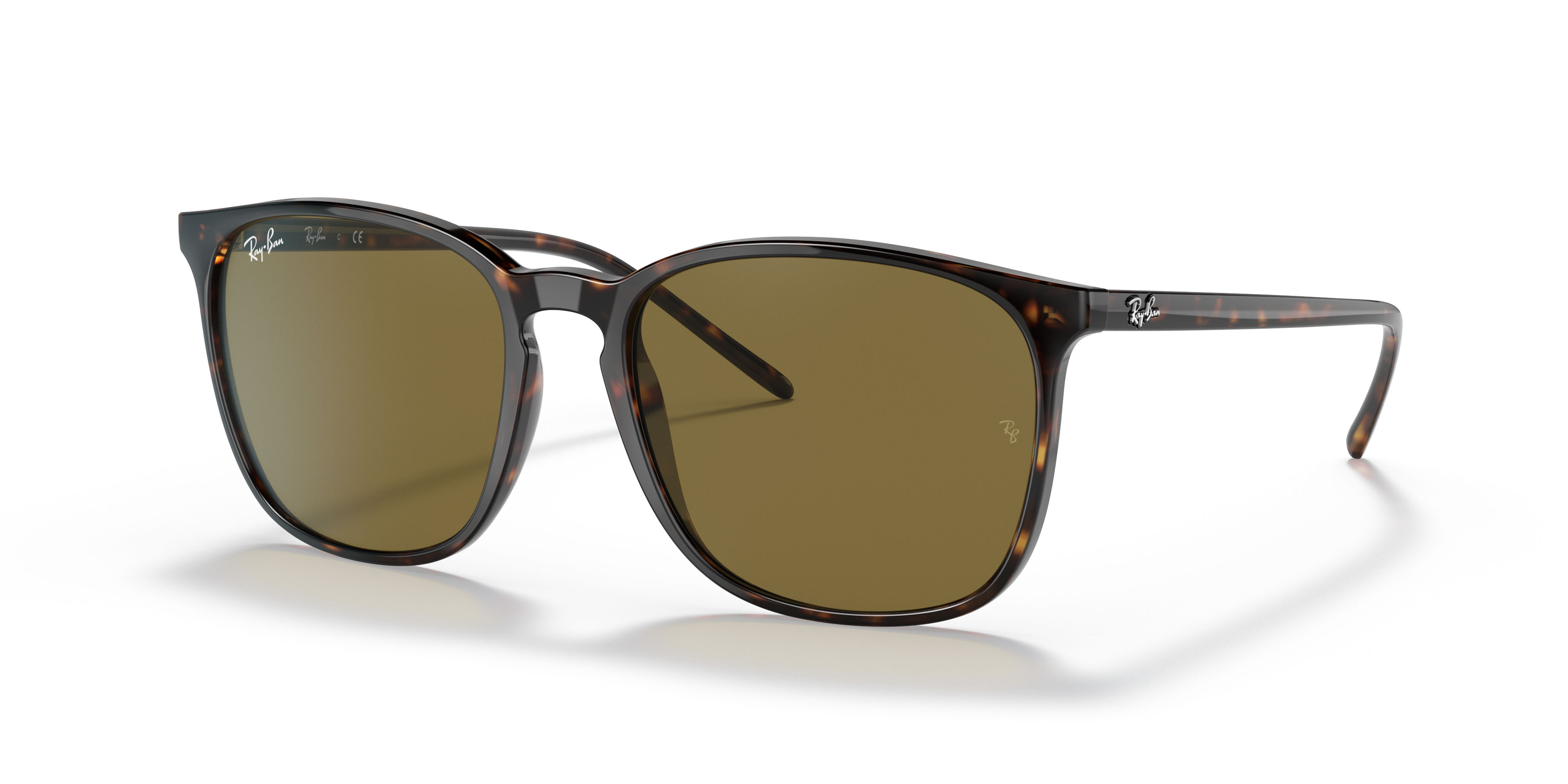Ray-Ban ブラウン・トータス ファッションメガネ Ray-Ban RB4387 M (55 - 18) with Brown lenses and Tortoise frame