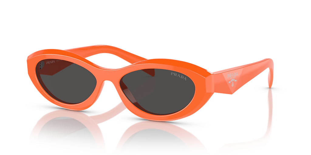 Prada PR 26ZS M (55 - 16) with Grey lenses and Orange frame