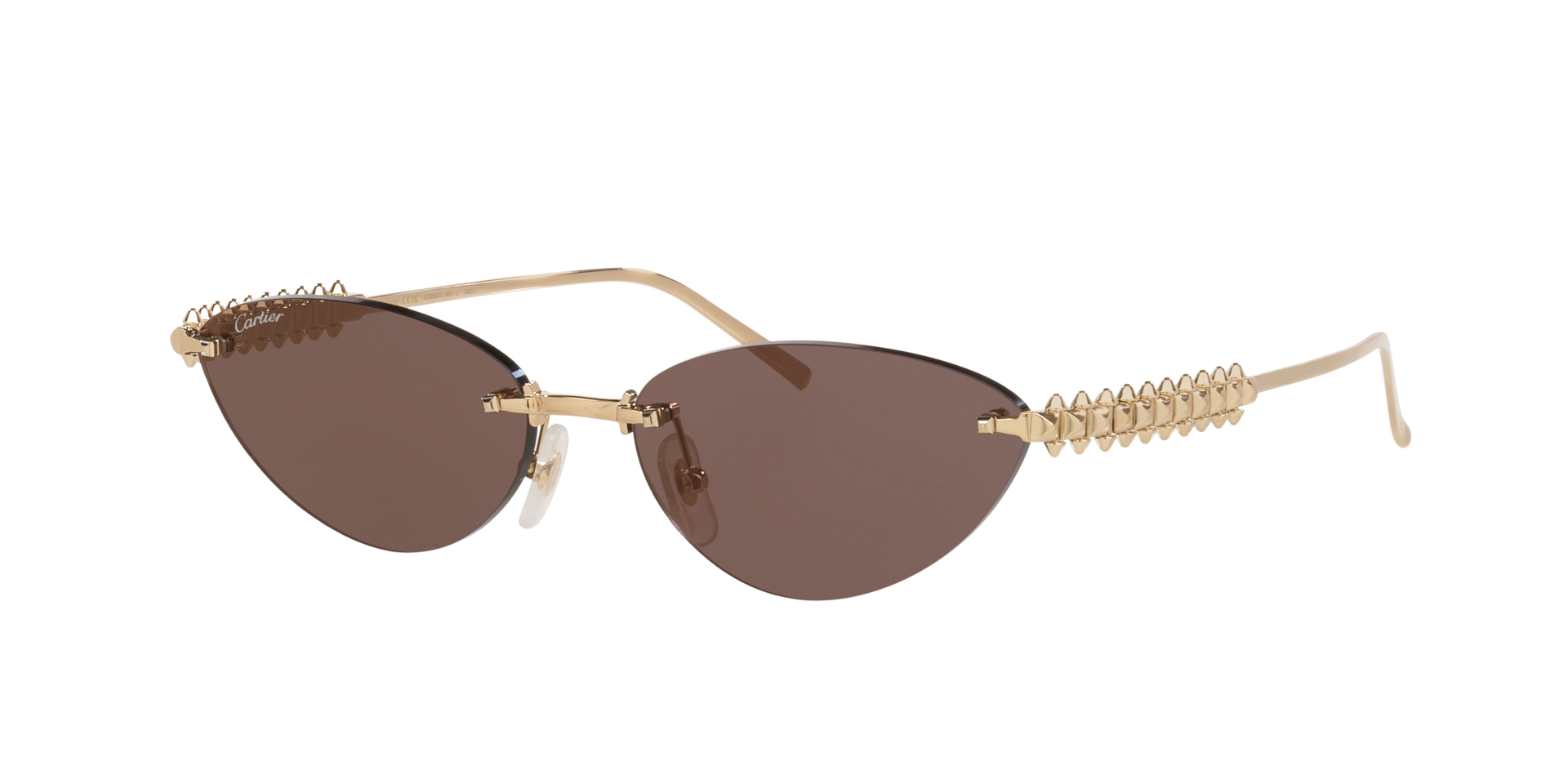 Cartier Femme Sunglass CT0543S - Couleur du Monture Or Couleur de Lentille Rose 1700 €