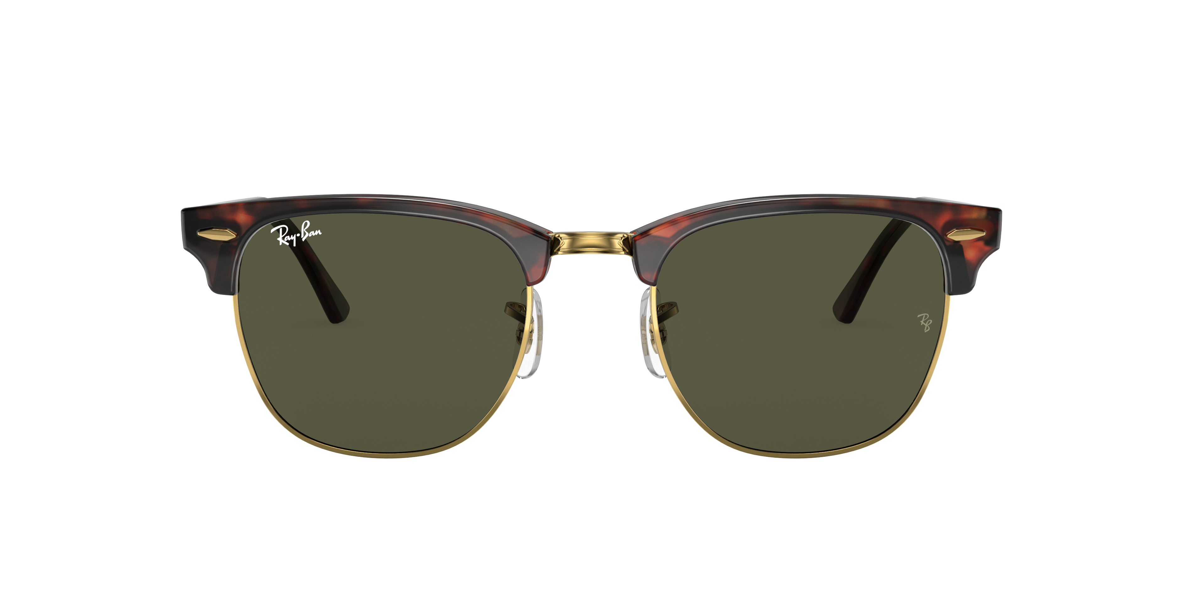 Ray-Ban Clubmaster Classic M (49 - 21) with Green lenses and