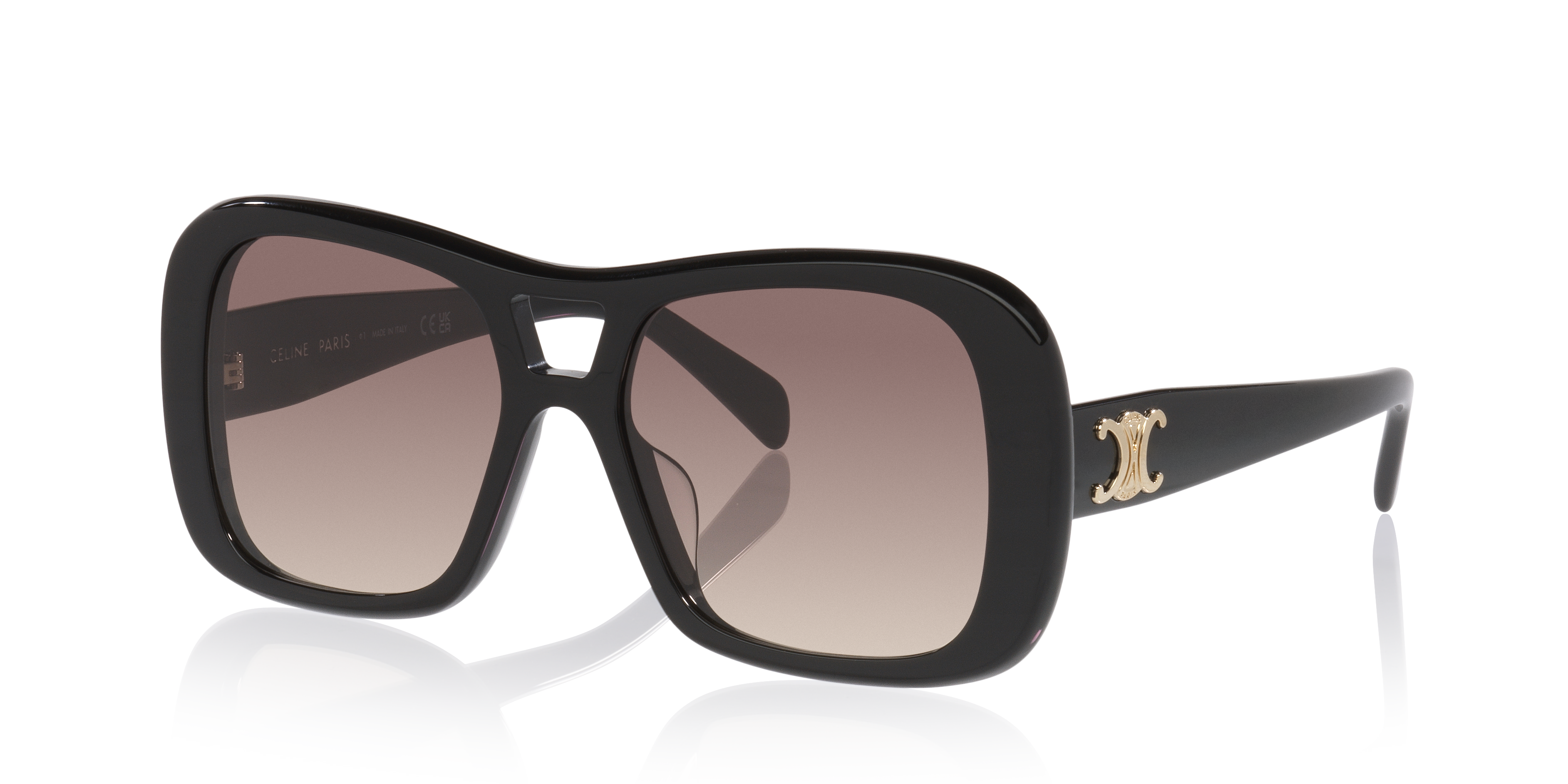 Celine Triomphe CL40331U S (55 - 17) with Grey lenses and Black