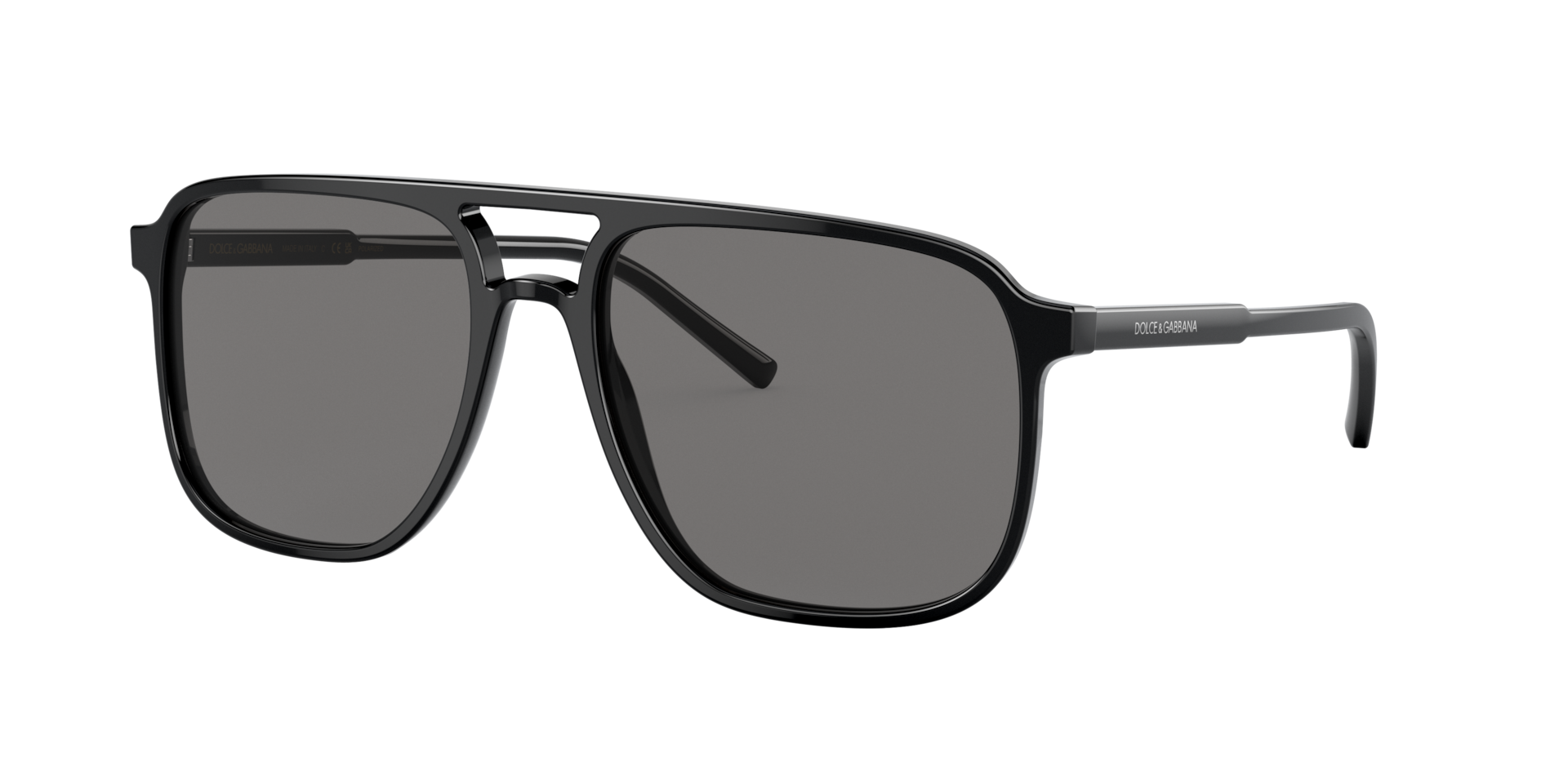 Dolce&Gabbana Mann Sunglass DG4423F - Rahmenfarbe: Schwarz, Linsenfarbe: Polar Grau