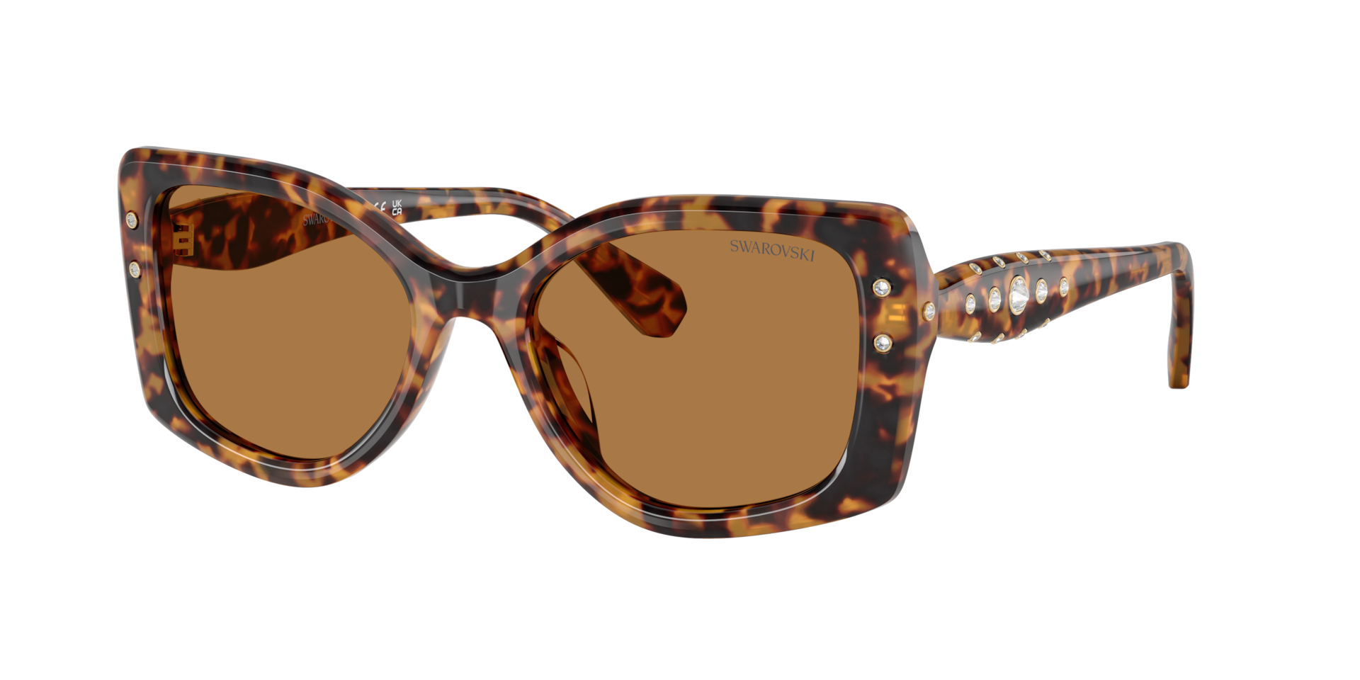 Swarovski Woman Sunglass SK6058U -  Frame color: Light Havana, Lens color: Bronze