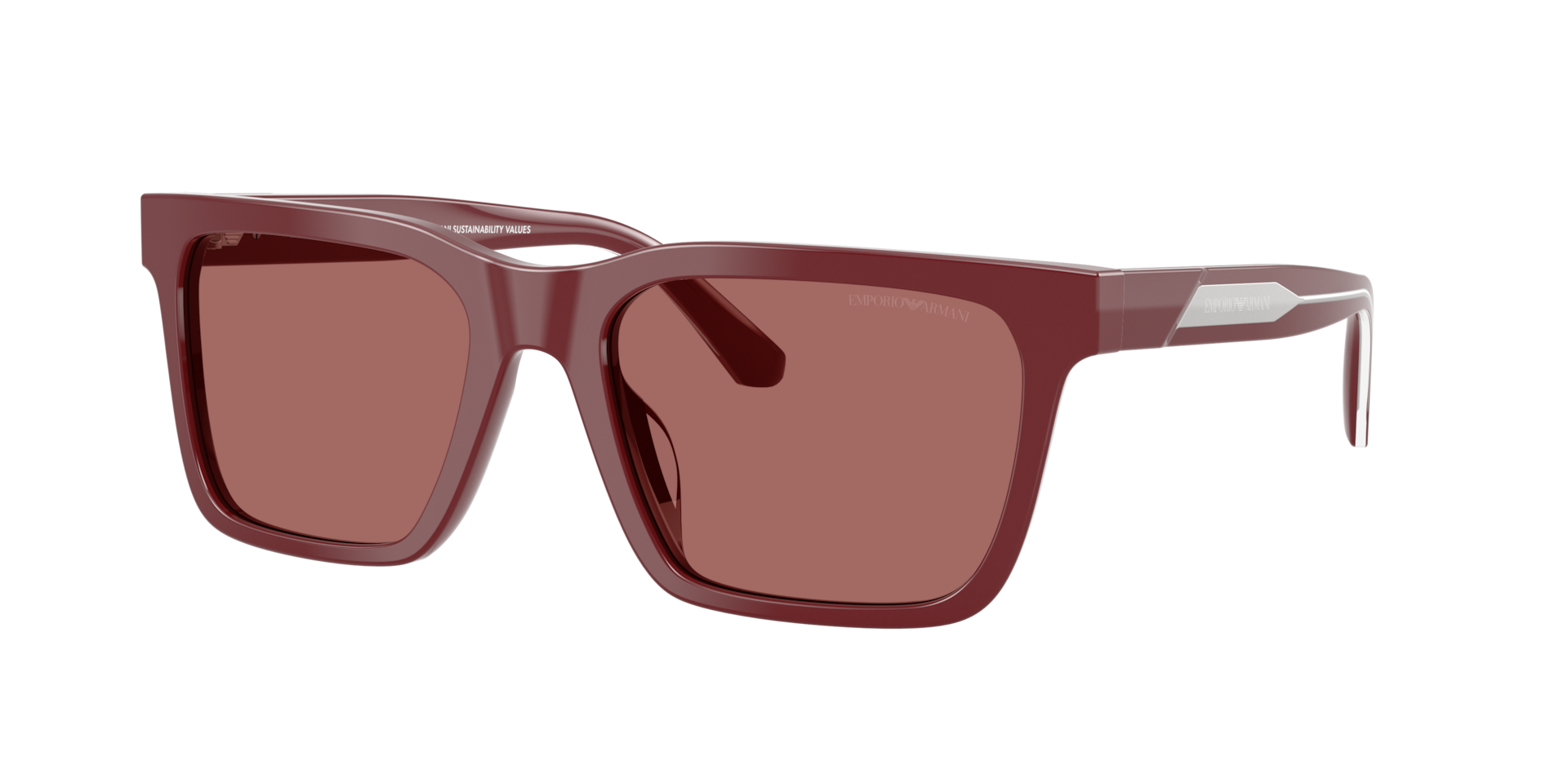 Emporio Armani Homme Sunglass EA4262U - Couleur du Monture Bordeaux brillant Couleur de Lentille Violet fonc 74 €