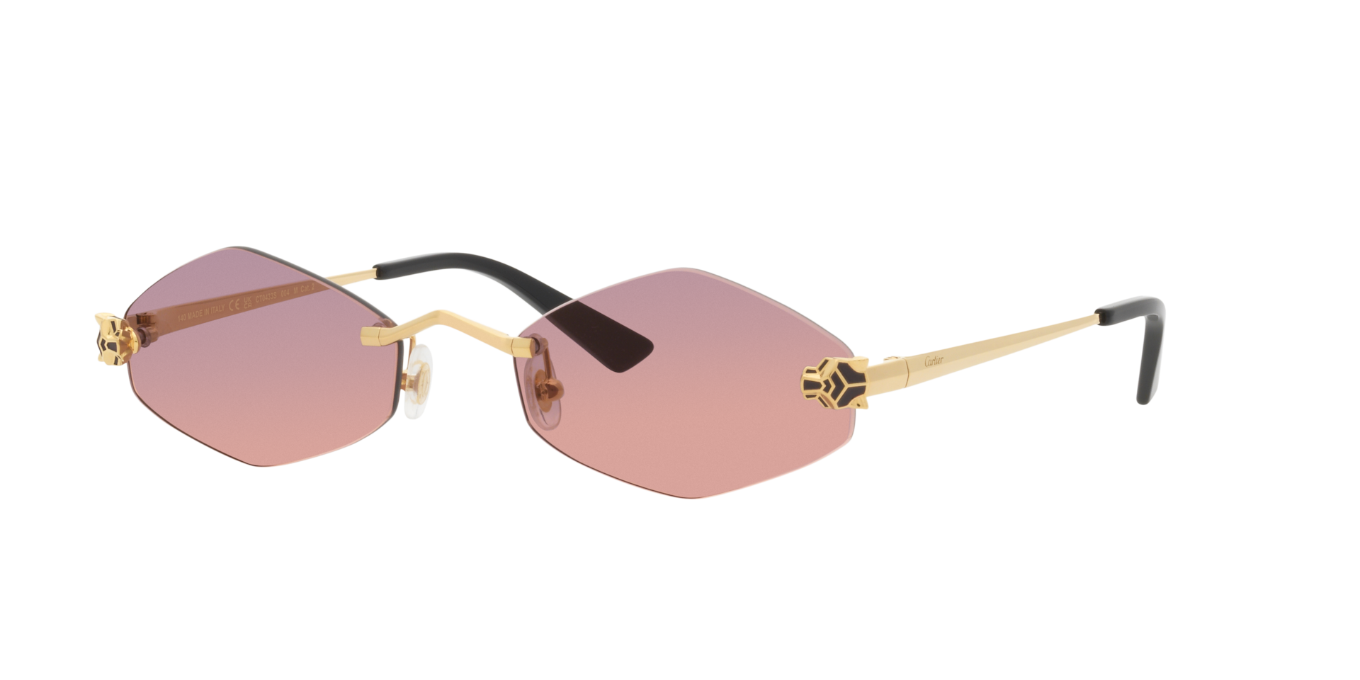 Cartier Femme Sunglass CT0433S - Couleur du Monture Or Couleur de Lentille Pourpre 1200 €