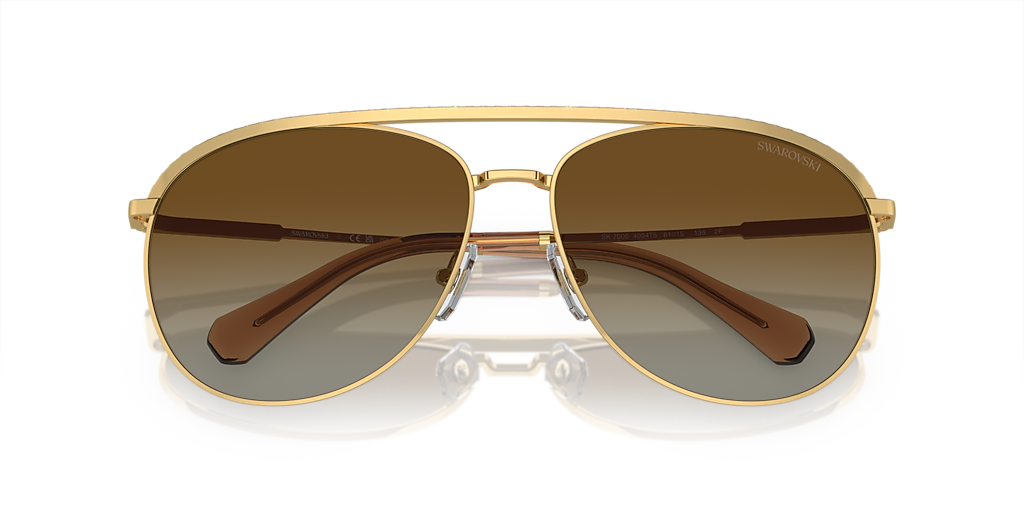 Swarovski SK7005 XL (61 - 15) with Brown lenses and Gold frame