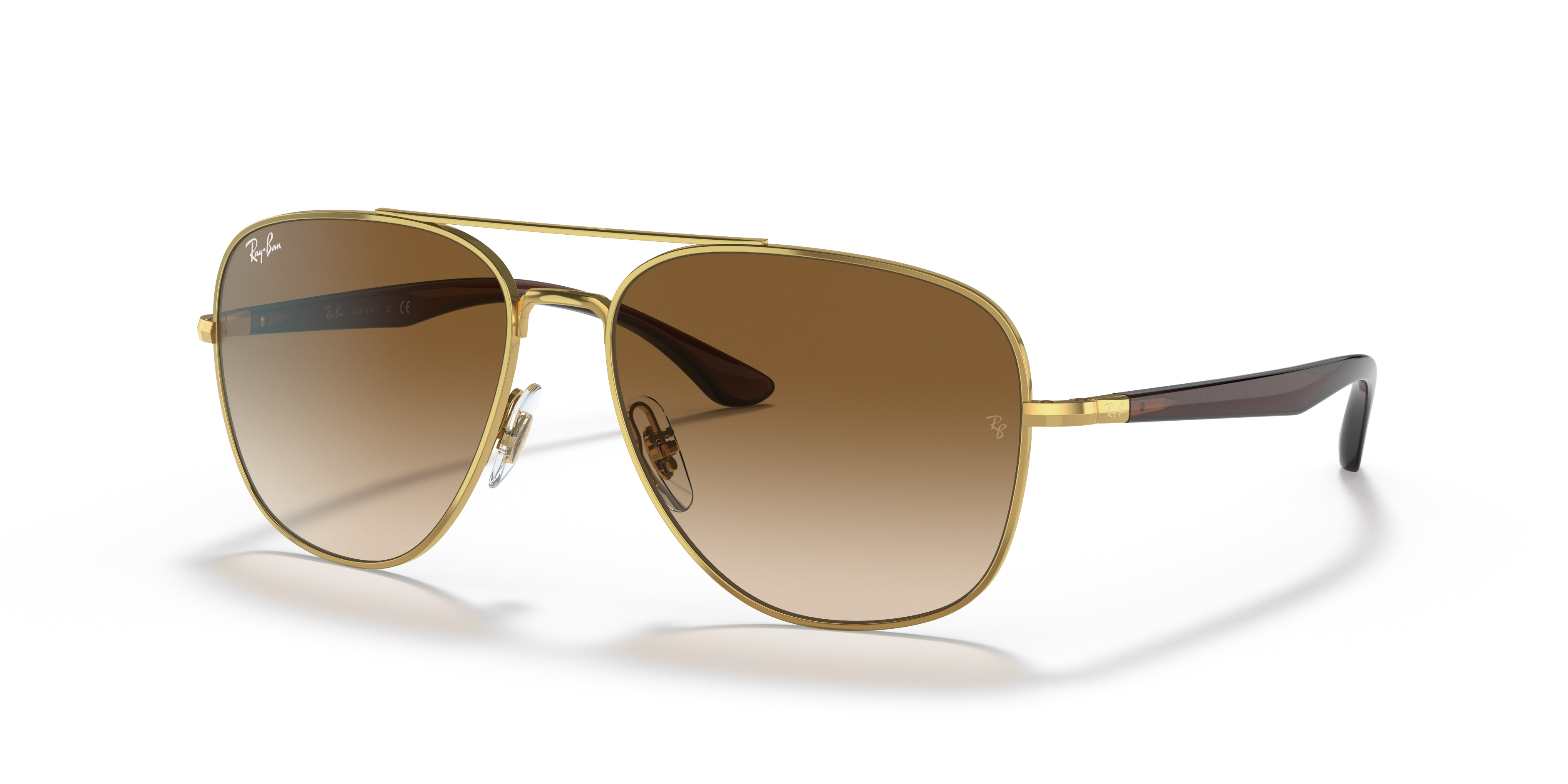Ray-Ban　サングラス Ray-Ban RB3683 L (56 - 15) with Brown lenses and Gold frame