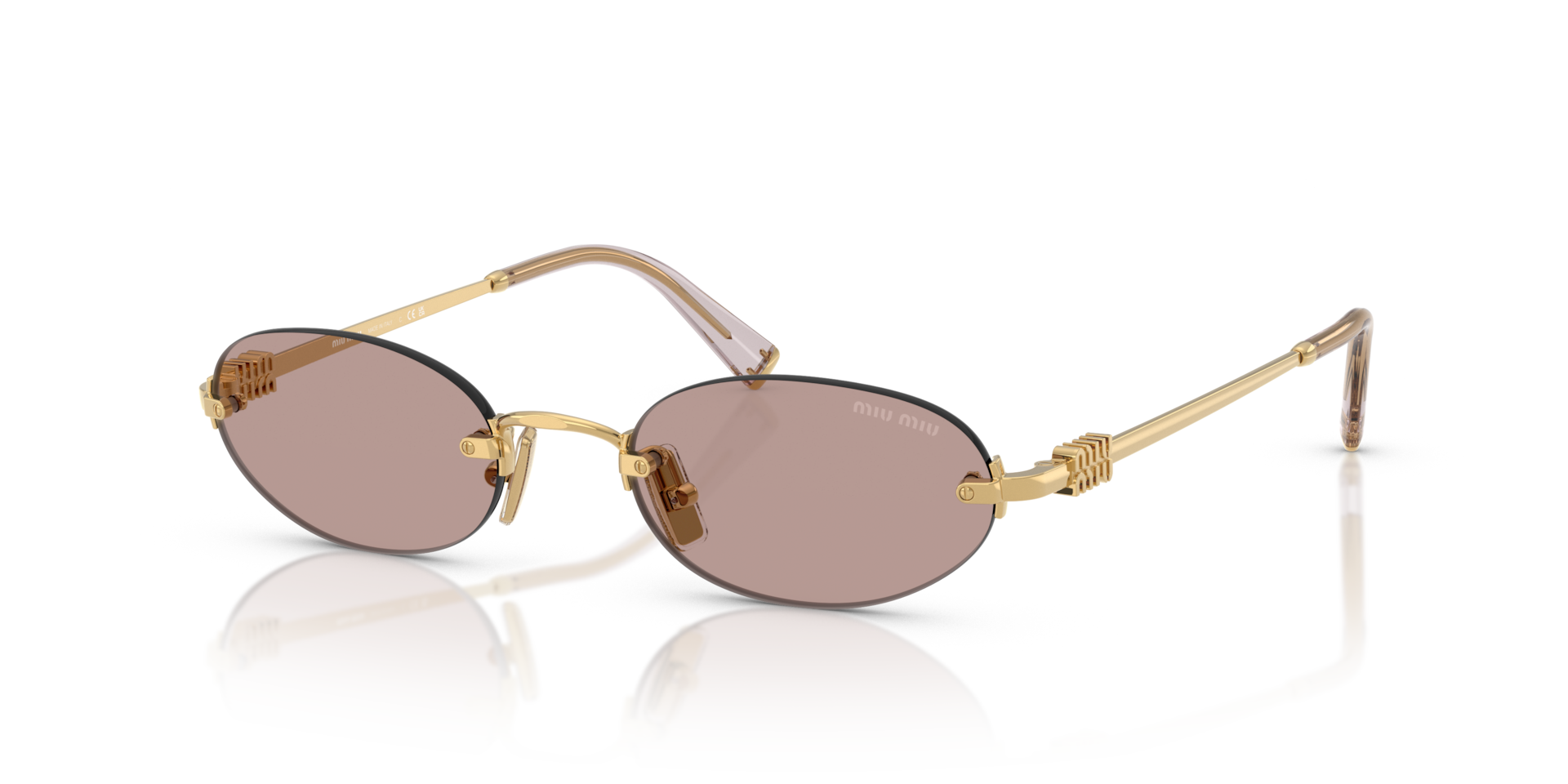 Miu Miu MU A54S S (51 - 20) with Violet lenses and Gold frame