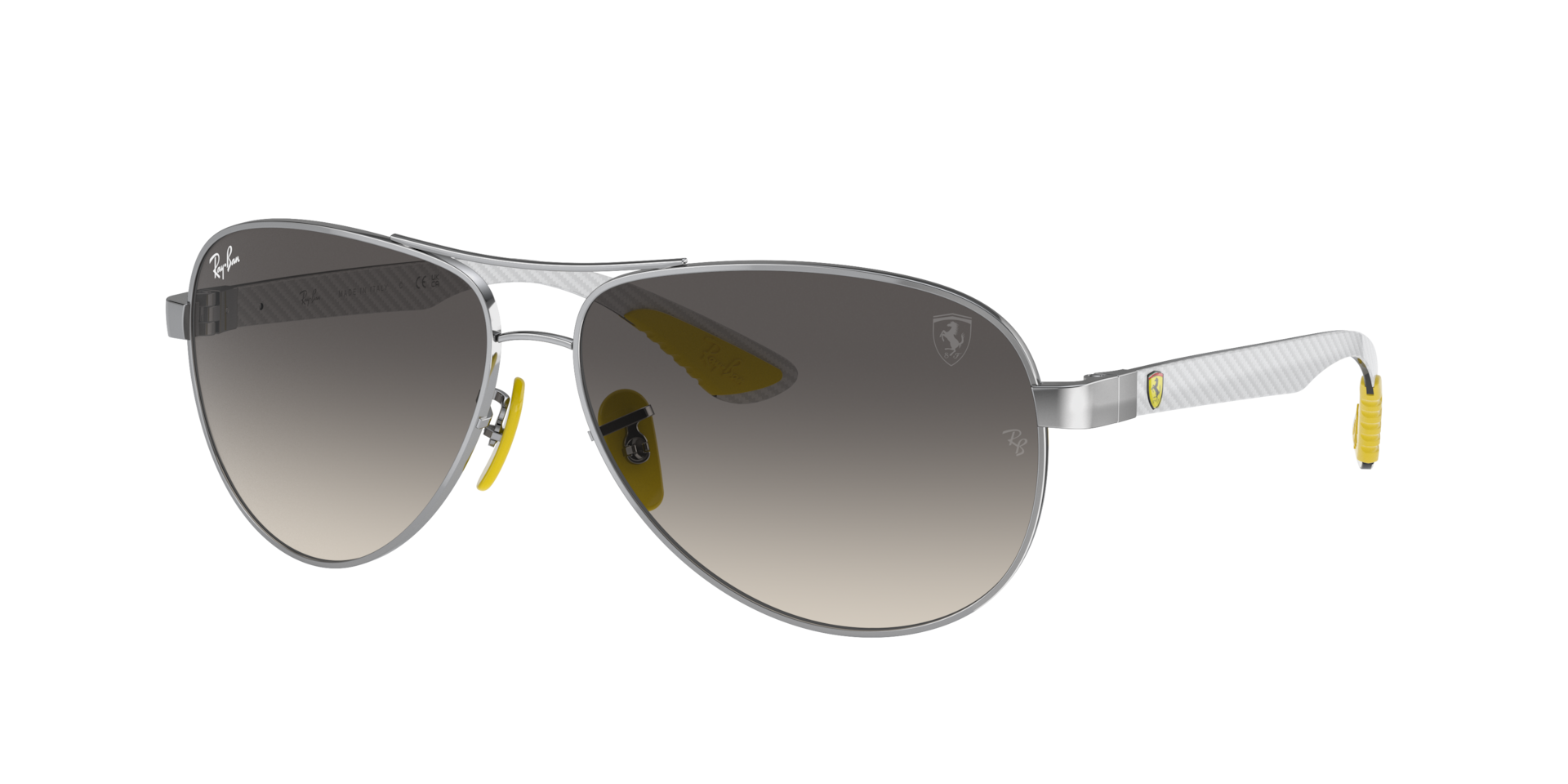 Ray-Ban Man Sunglass RB8331M Scuderia Ferrari Collection -  Frame color: Silver, Lens color: Grey