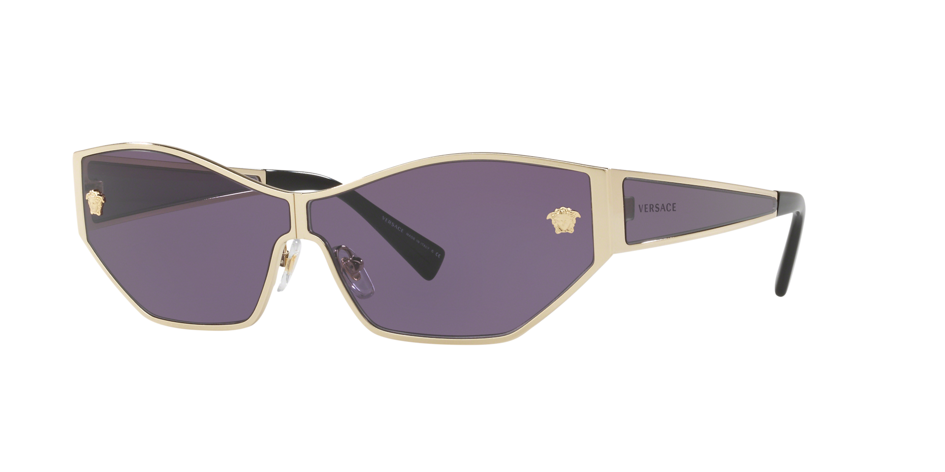Versace Femme Sunglass VE2205 - Couleur du Monture Or Ple Couleur de Lentille Violet 145 €