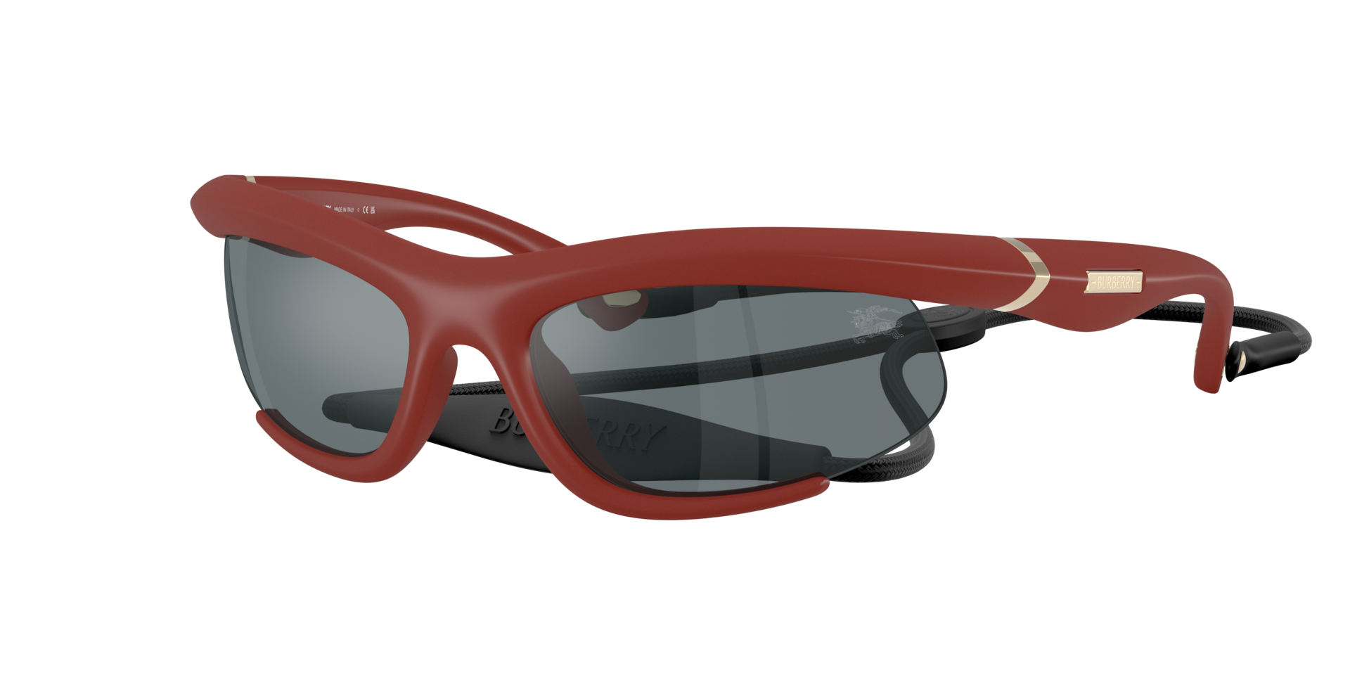 Burberry Woman Sunglass BE4462 - Frame color: Rubber Bordeaux, Lens color: Grey Mirror Black