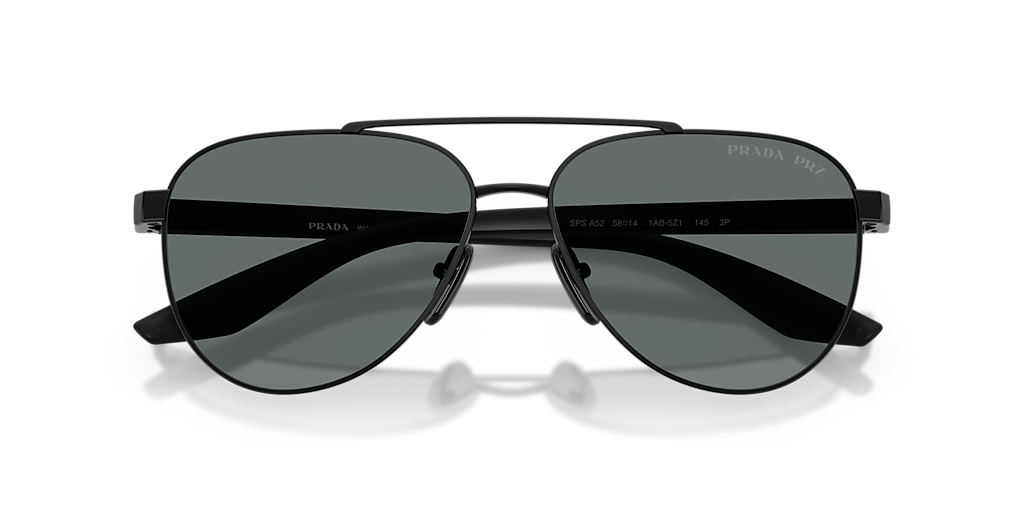 Prada Linea Rossa PS A52S XL (58 - 14) with Grey lenses and Black