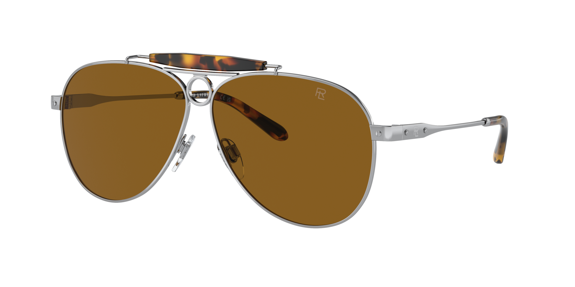 Ralph Lauren Man Sunglass The Counrtyman -  Frame color: Silver, Lens color: Brown