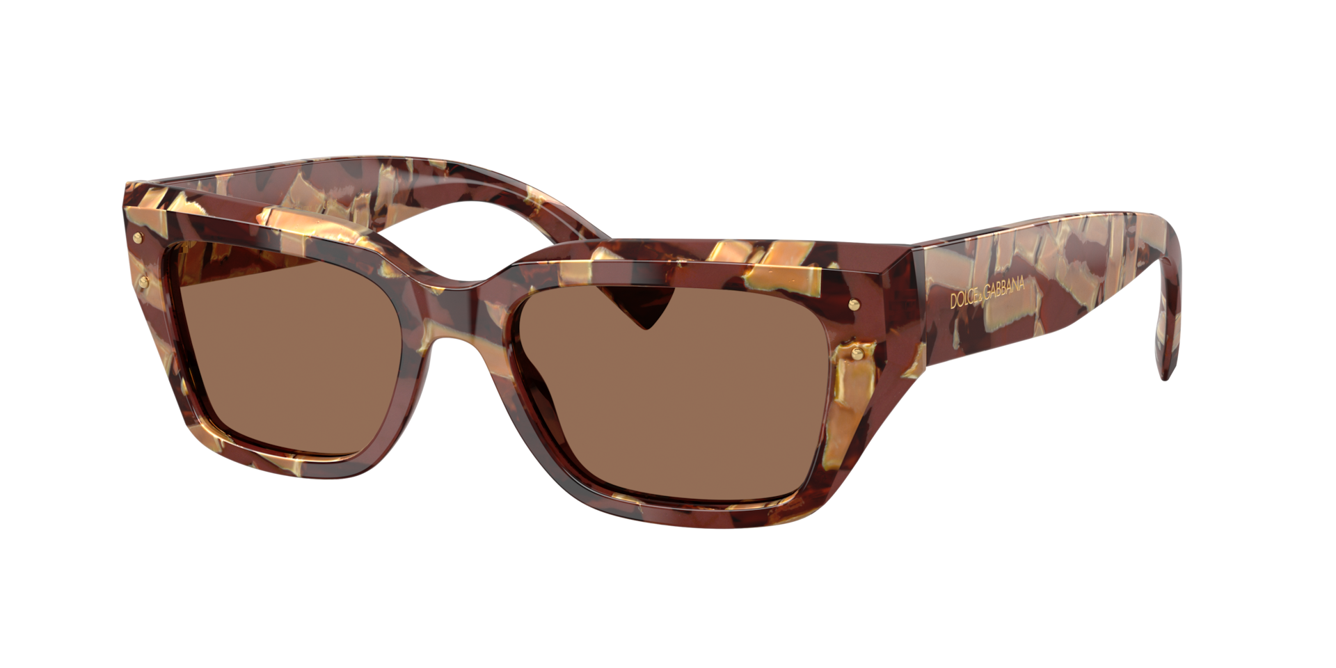 Dolce&Gabbana Woman Sunglass DG4462 -  Frame color: Pearl Havana Brown, Lens color: Dark Brown