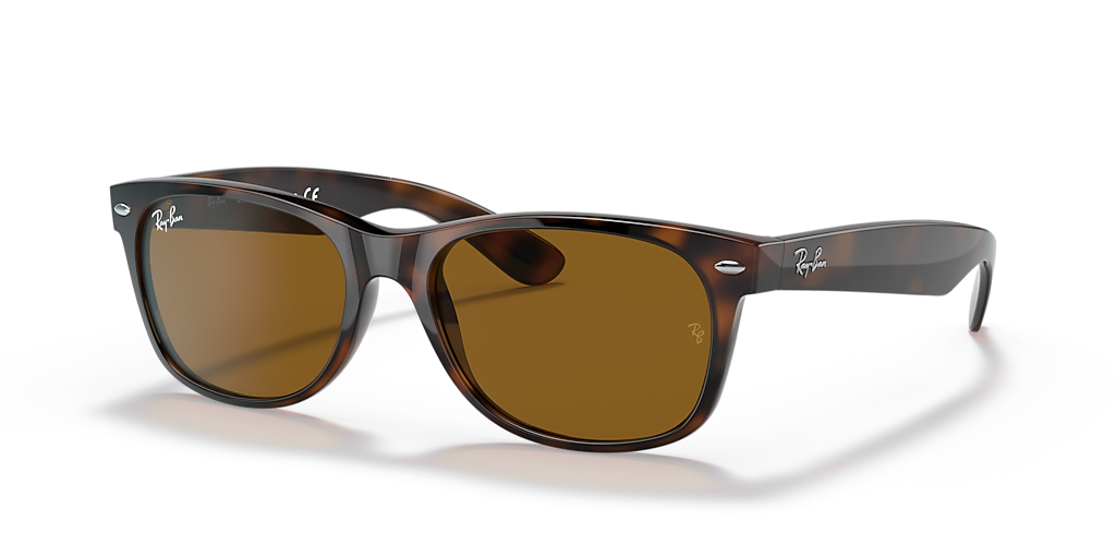 Ray-Ban New Wayfarer Classic M (55 - 18) with Brown lenses and