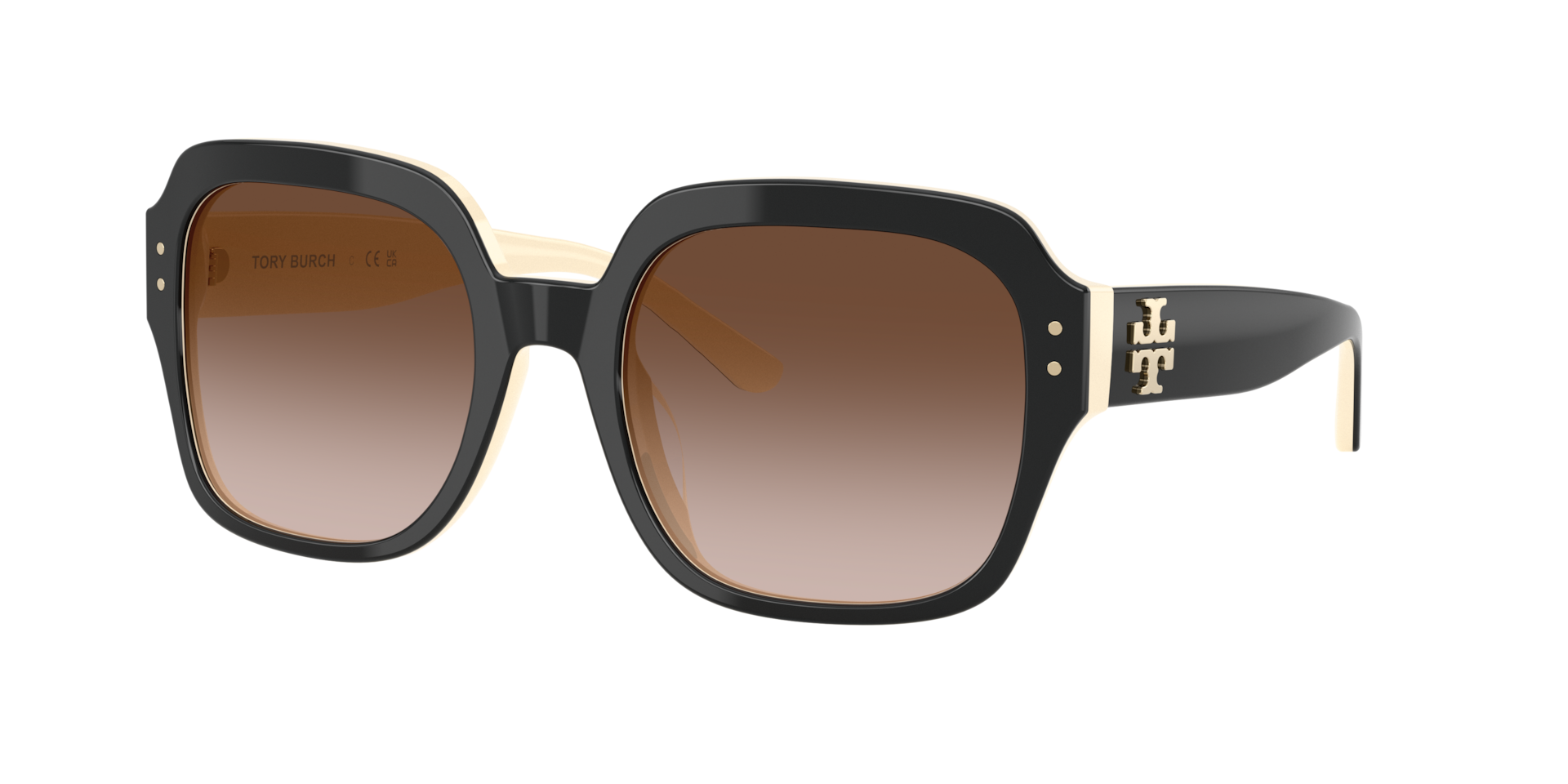 Tory Burch TY7143U L (56 - 21) with Brown lenses and Black frame