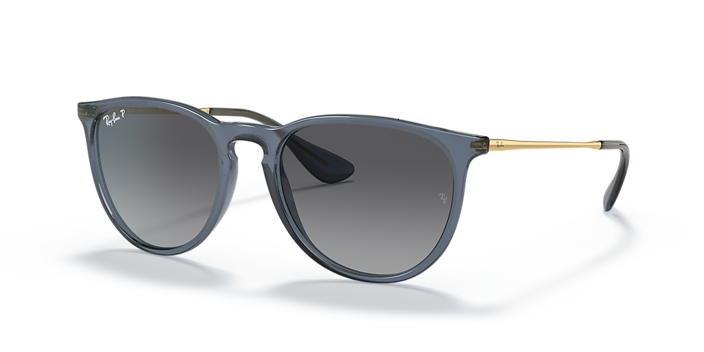 Ray-Ban Erika Classic M (54 - 18) with Grey lenses and Blue frame
