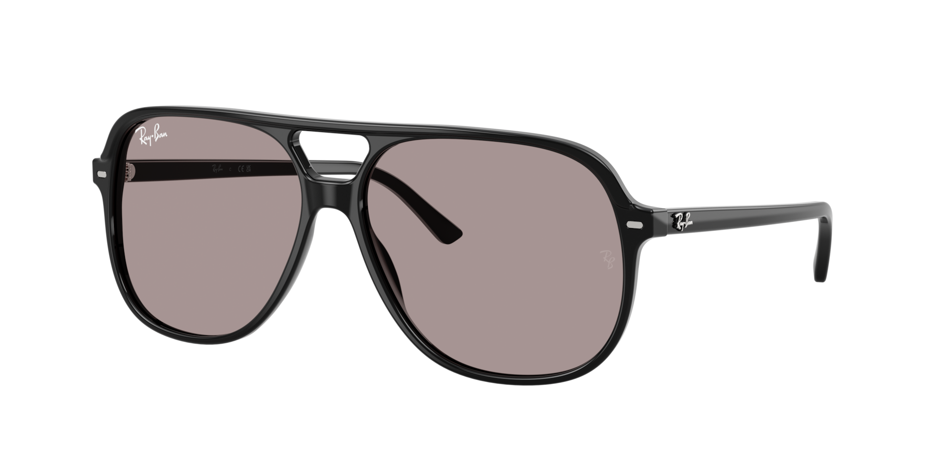 Ray-Ban Unisex Sunglass Bill Summer Capsule -  Framekleur: Zwart, Lenskleur: Violet