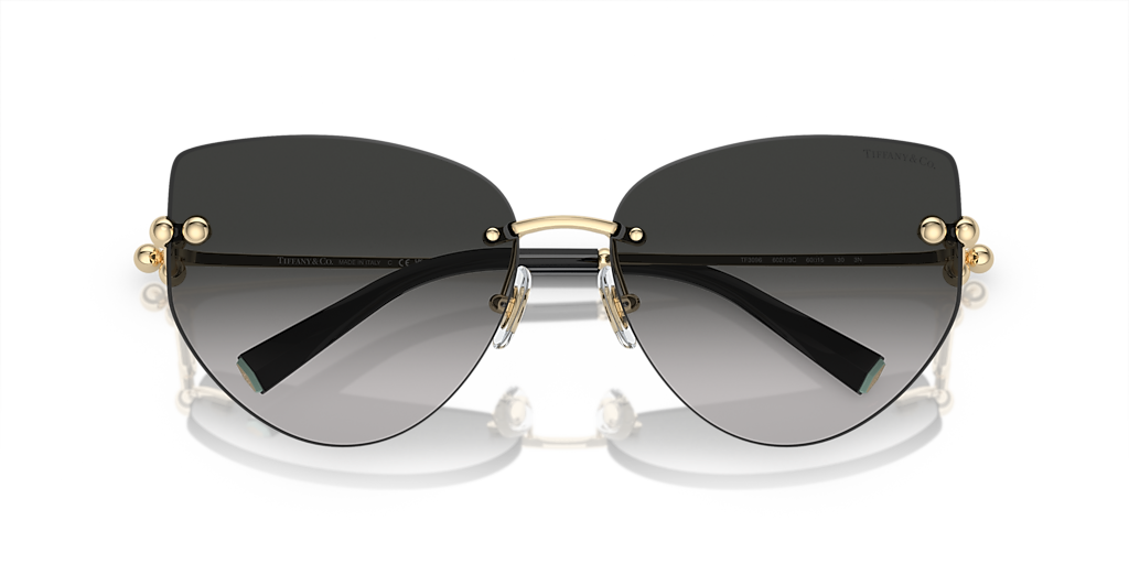 Tiffany & Co. TF3096 L (60 - 15) with Grey lenses and Gold frame