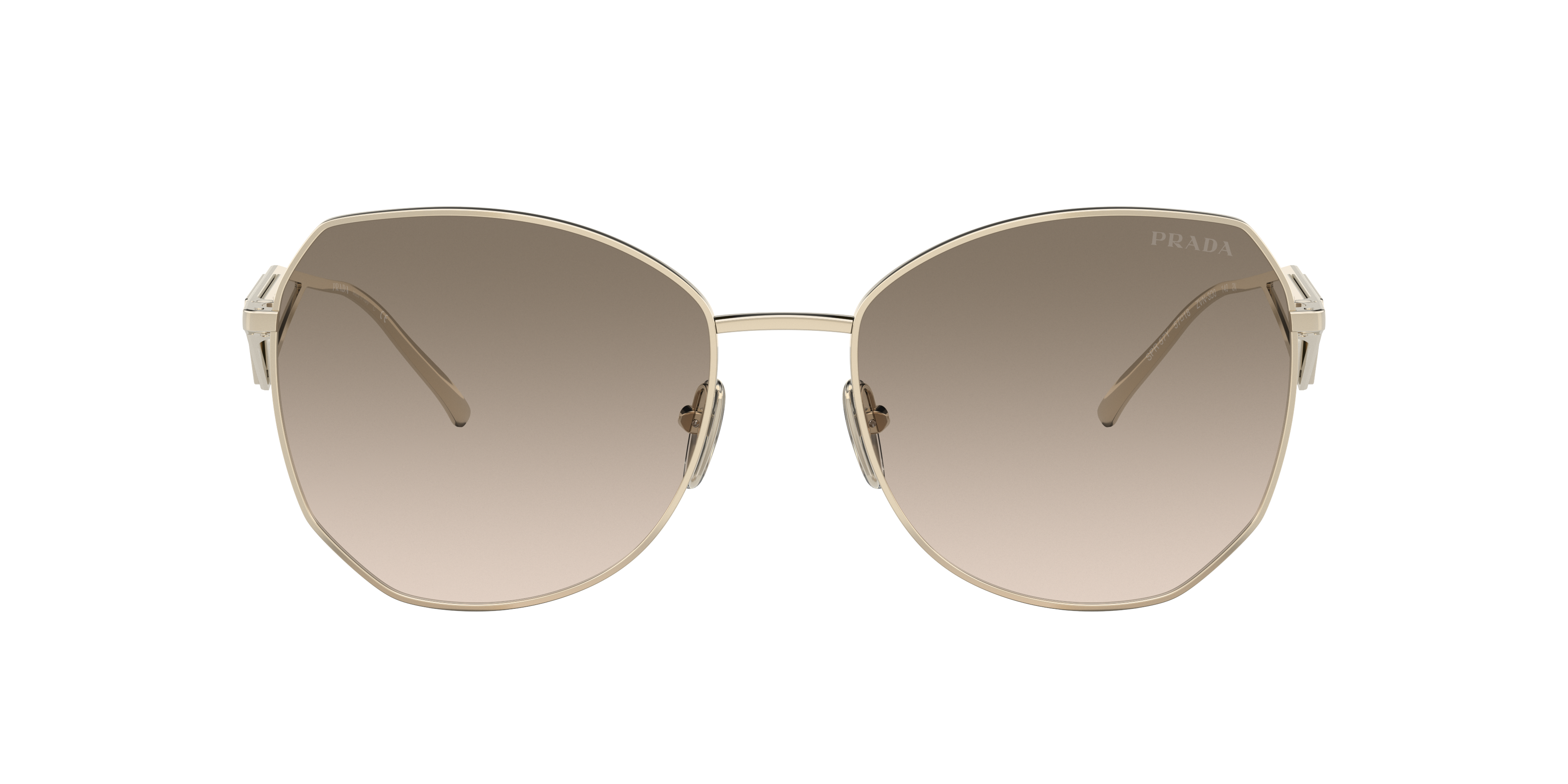 Prada PR 57YS L (57 - 18) with Brown lenses and Gold frame