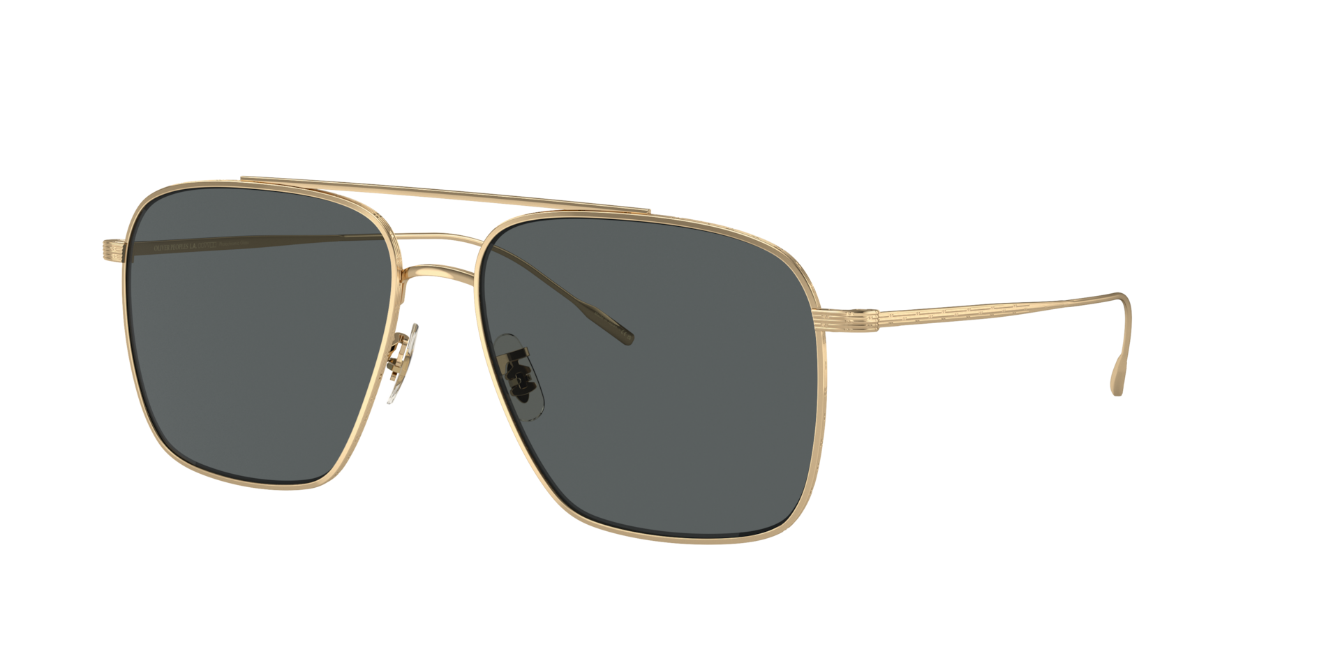 Oliver Peoples Unisex Sunglass Dresner - Frame color: Gold, Lens color: Midnight Express Polarised