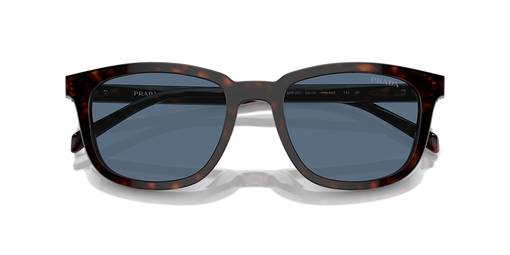 Prada PR A21S M (53 - 20) with Blue lenses and Tortoise frame