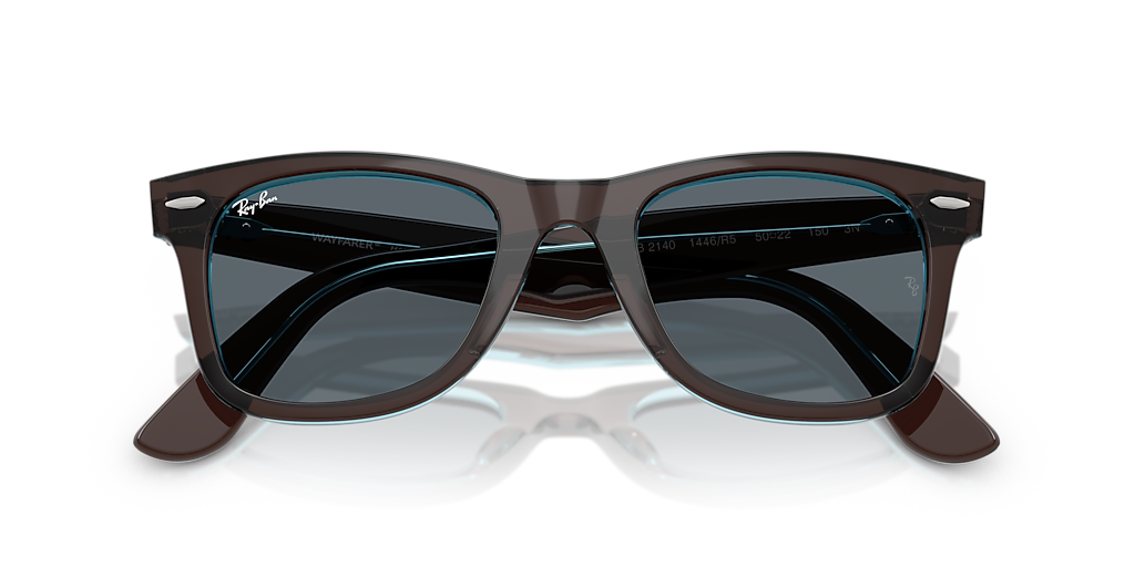 Ray-Ban Original Wayfarer Classic L (50 - 22) with Blue lenses and