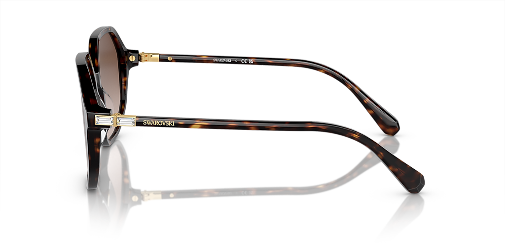Swarovski SK6003 XL (57 - 16) with Brown lenses and Tortoise frame