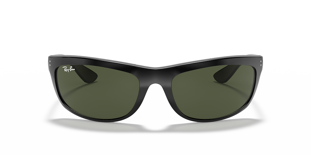 Ray-Ban Balorama L (62 - 19) with Green lenses and Black frame