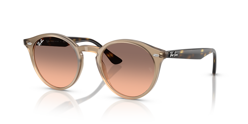 Ray-Ban RB2180 M (49 - 21) with Pink lenses and Beige frame