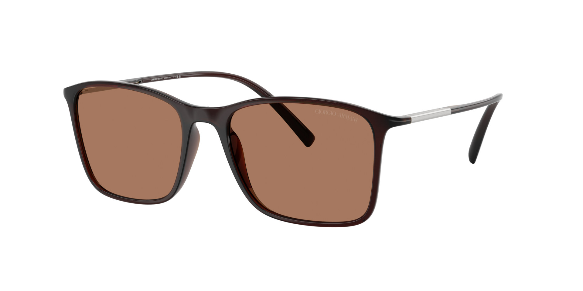 Giorgio Armani Man Sunglass AR8231U -  Frame color: Transparent Brown, Lens color: Brown