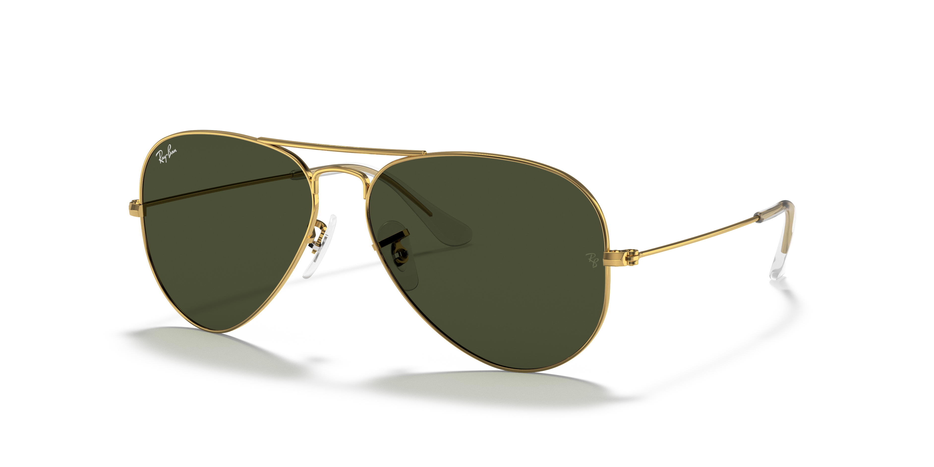 Ray-Ban Aviator Classic M (55 - 14) with Green lenses and Gold