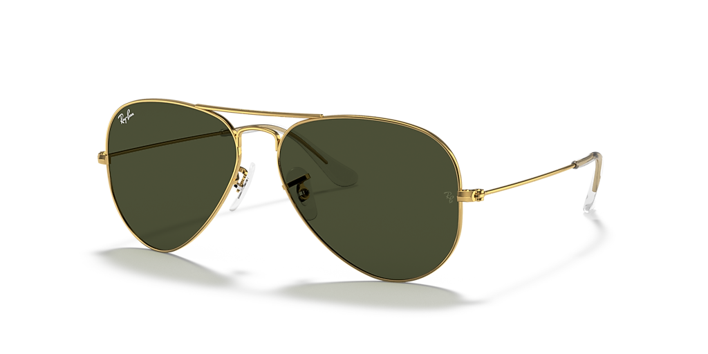タ*ー様 ヴィンテージ　レアRay-Ban AVIATOR CLASSIC グリ Ray-Ban Aviator Classic XL (58 - 14) with Green lenses and Gold