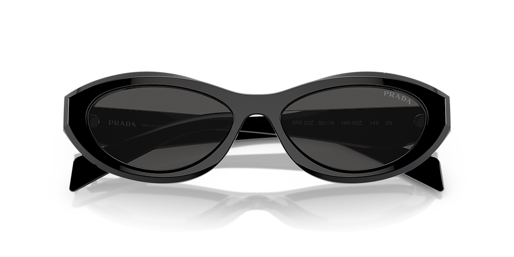 Prada PR 26ZS M (55 - 16) with Grey lenses and Black frame
