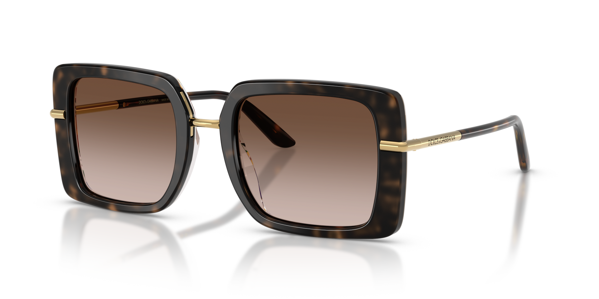 Dolce&Gabbana DG4491 XXL (52 - 22) with Brown lenses and Tortoise