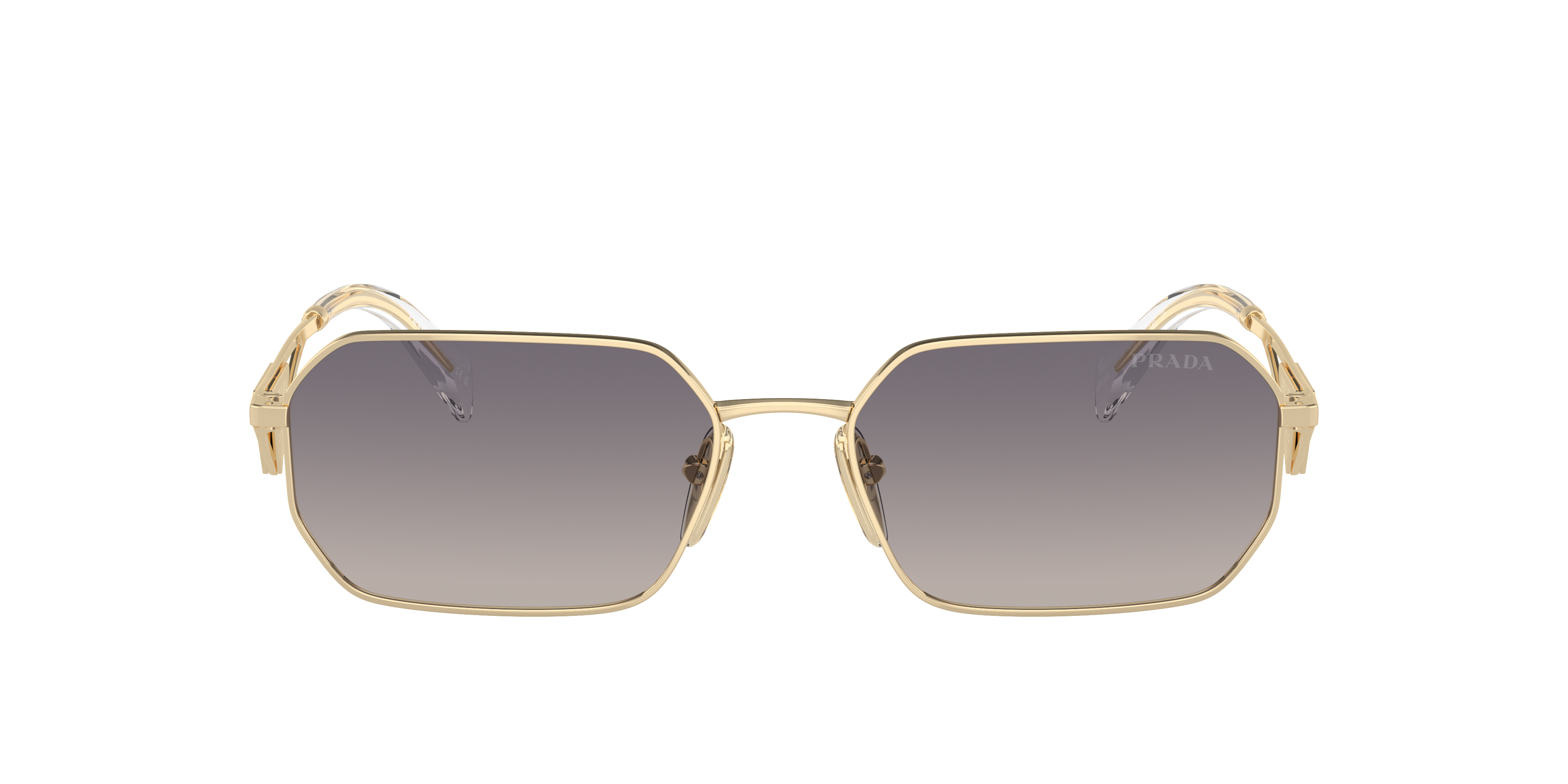 Prada PR A51S XL (58 - 17) with Blue lenses and Gold frame