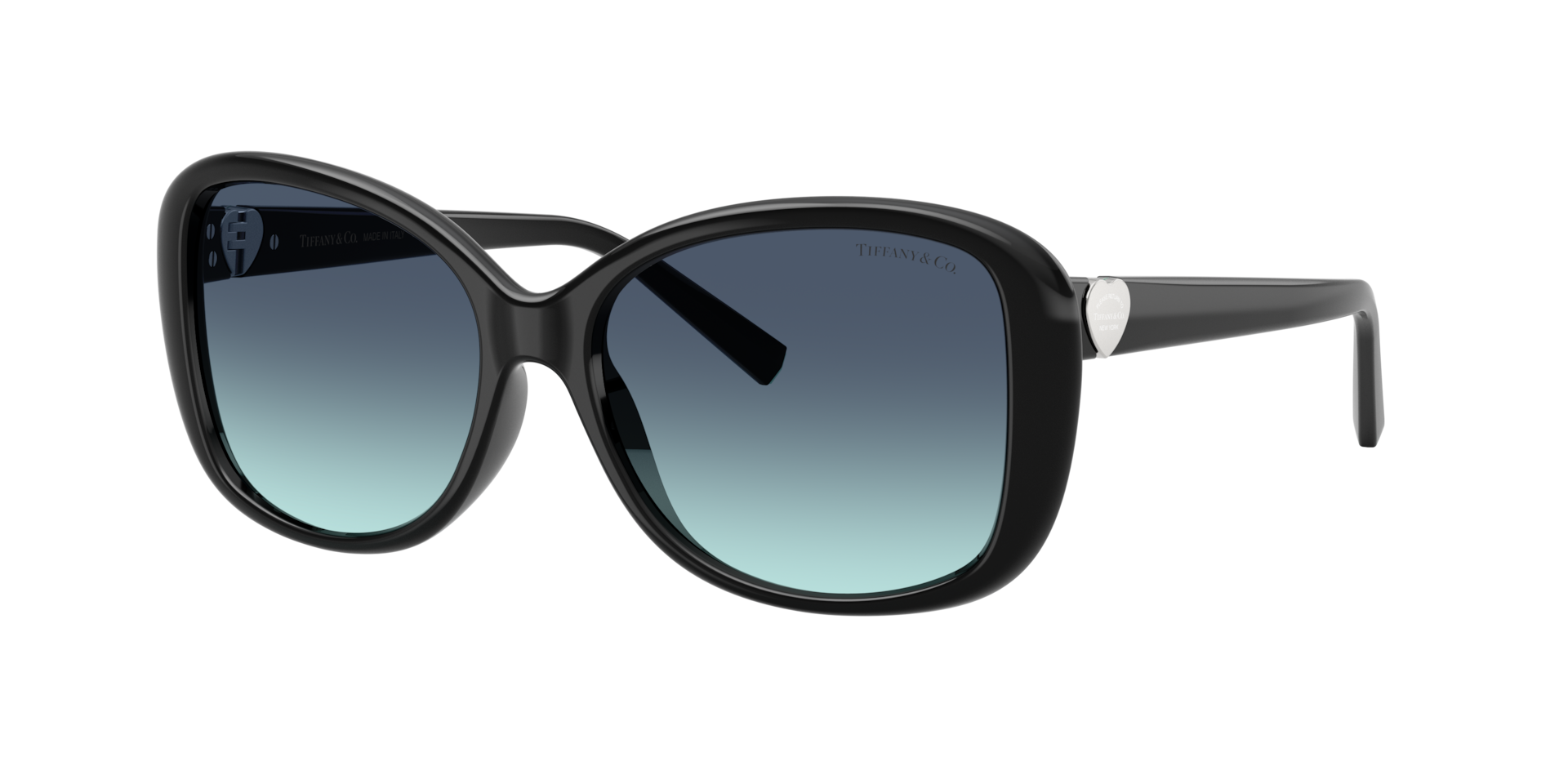 Tiffany & Co. Femme Sunglass TF4257U - Couleur du Monture: Noir, Couleur de Lentille: Bleu dégradé Azur
