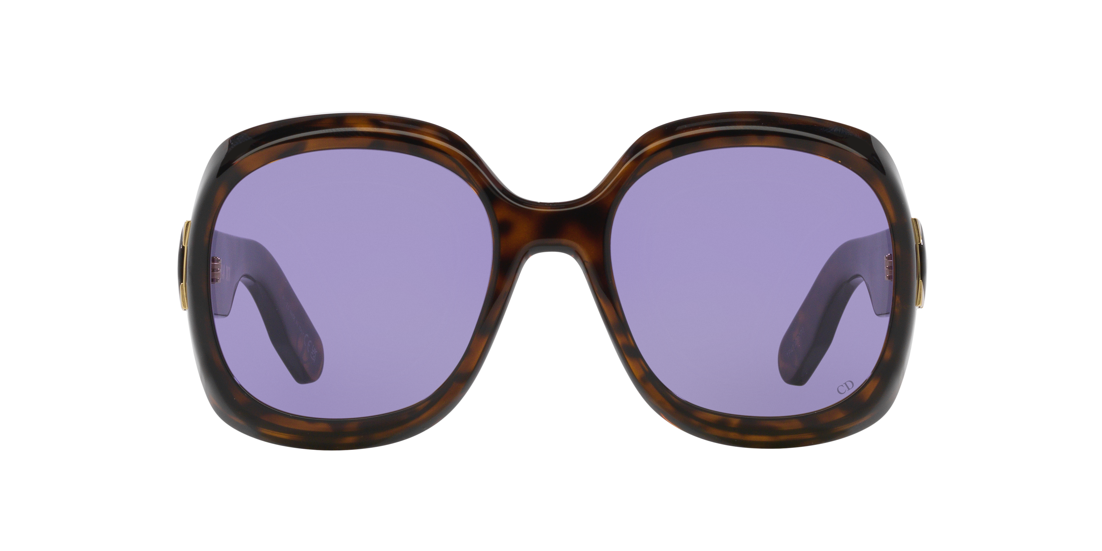 DIOR Lady 9522 R2I XL (58 - 21) with Violet lenses and Tortoise