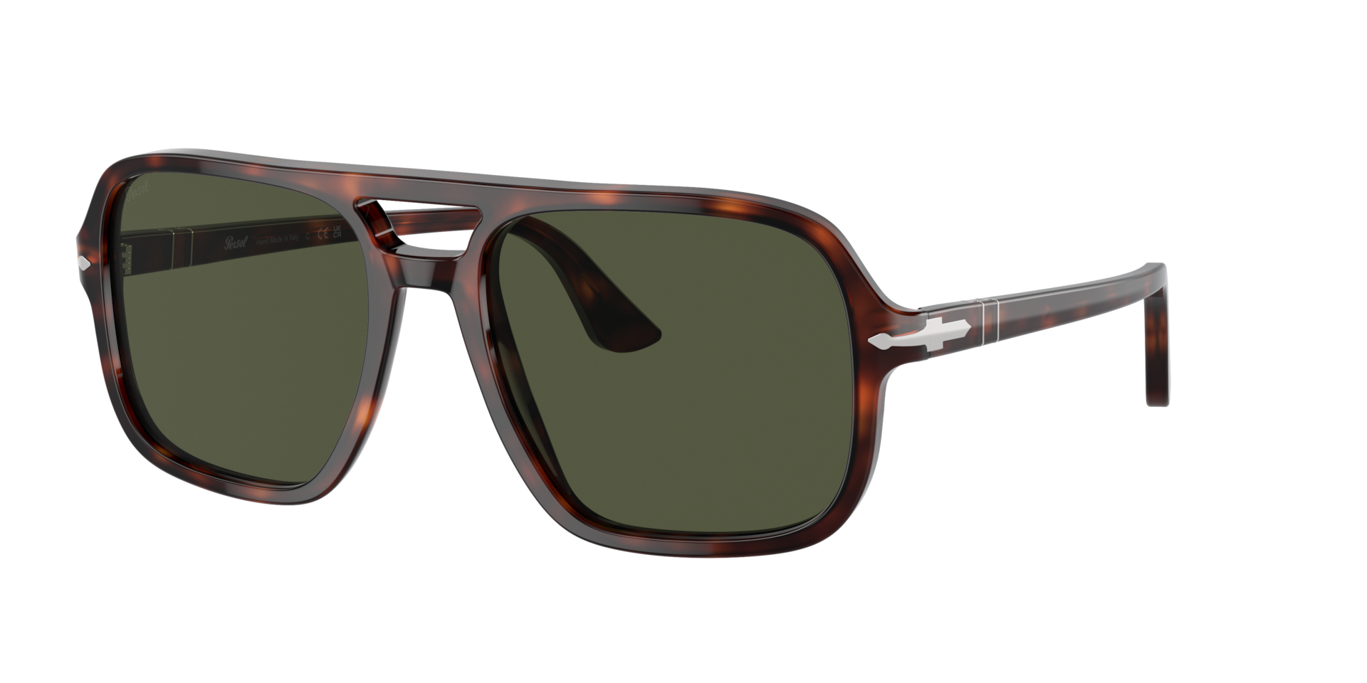 Persol Man Sunglass PO3328S -  Frame color: Havana, Lens color: Green
