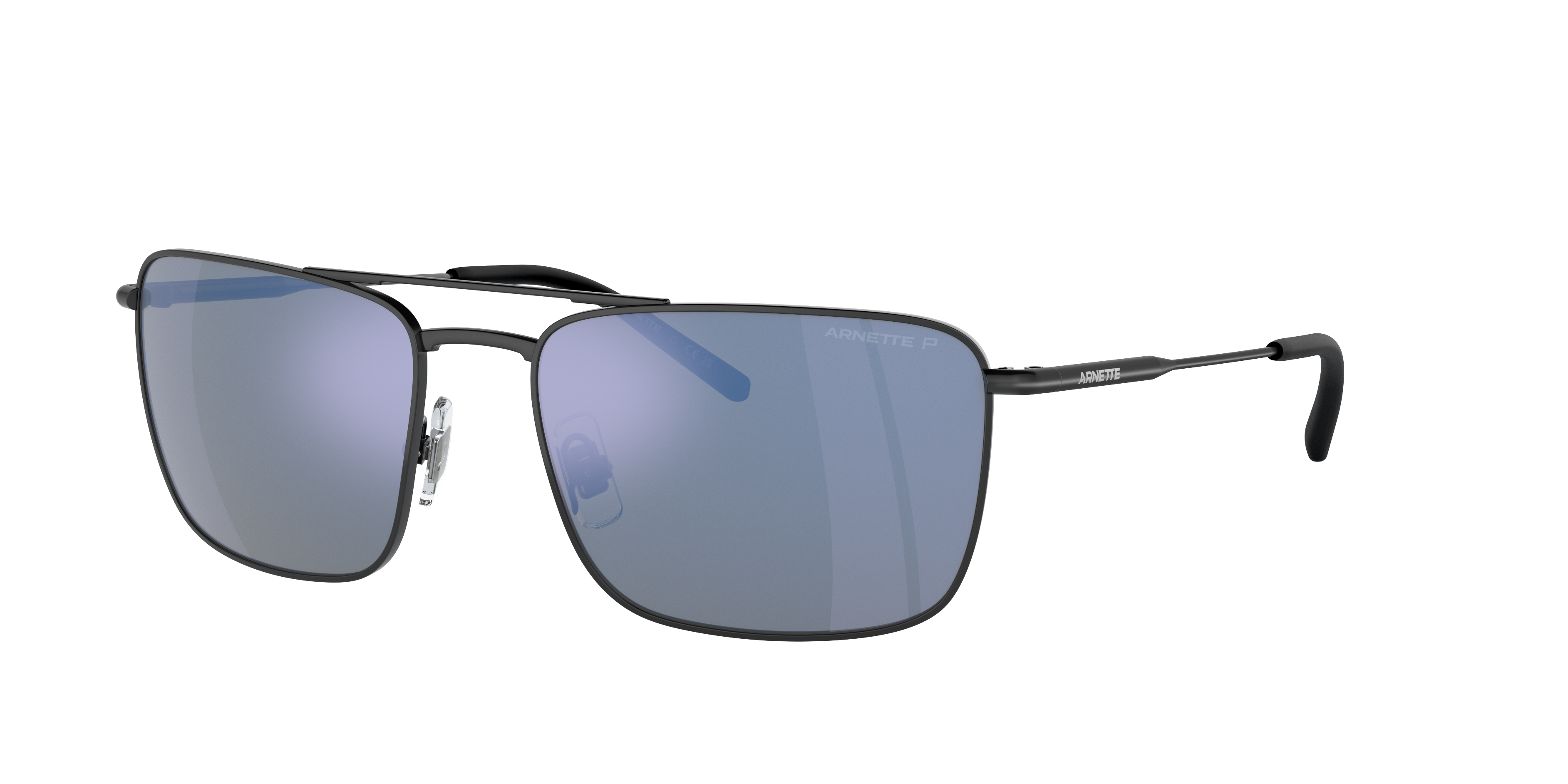 Arnette Man Sunglass Boulevardier -  Frame color: Matte Black, Lens color: Dark Grey Mirror Water Polarized