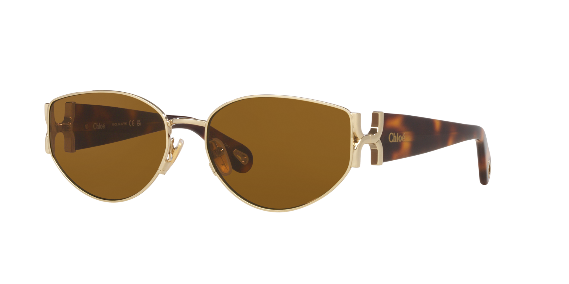 Chloé CH0260S L (59 - 17) with Brown lenses and Gold frame