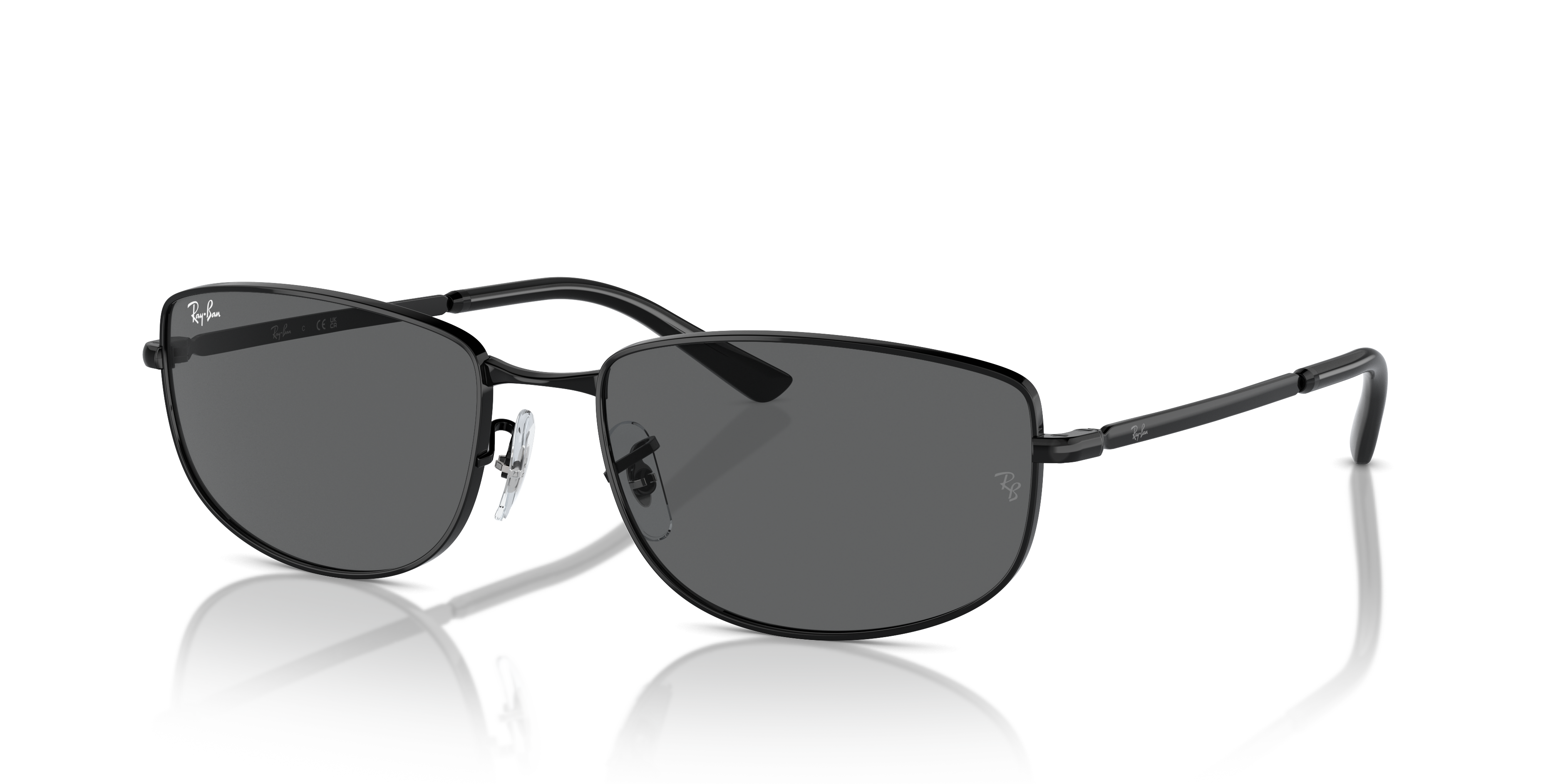 Ray-Ban RB3732 XXL (59 - 18) with Grey lenses and Black frame