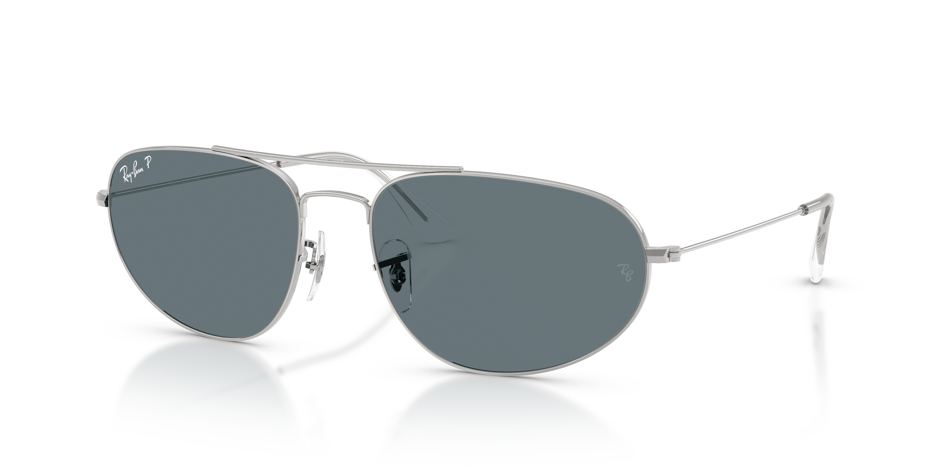 Ray-Ban Explorer IV XXL (62 - 18) with Blue lenses and Silver
